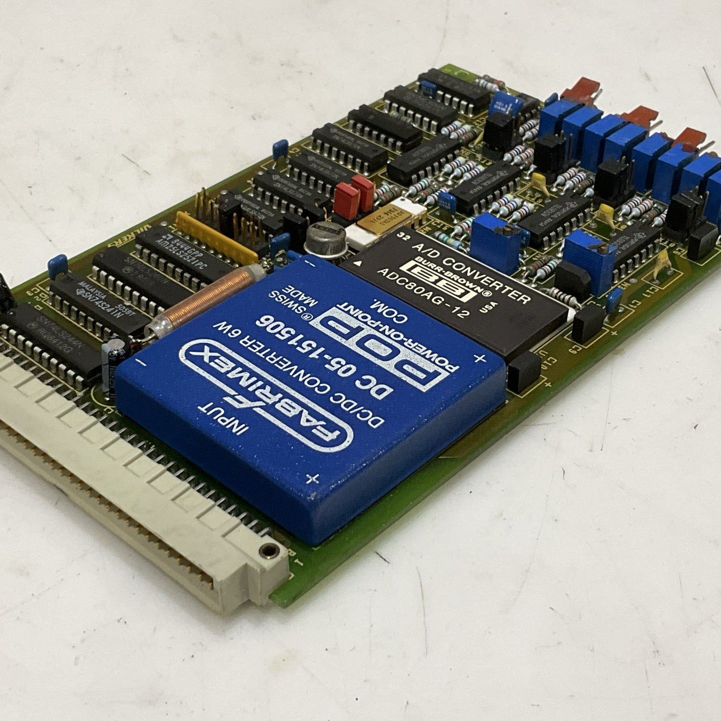 FABRIMEX DC 05-151506 CONVERTER 6W PRINTED CIRCUIT BOARD ADC80AG AD7502KD Z2M