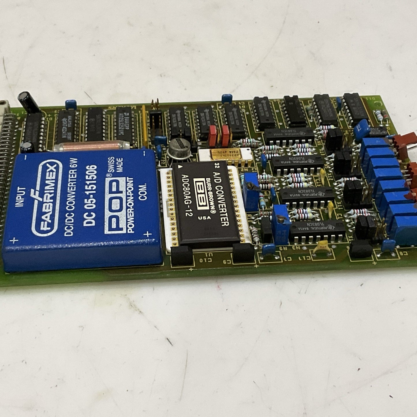 FABRIMEX DC 05-151506 CONVERTER 6W PRINTED CIRCUIT BOARD ADC80AG AD7502KD Z2M