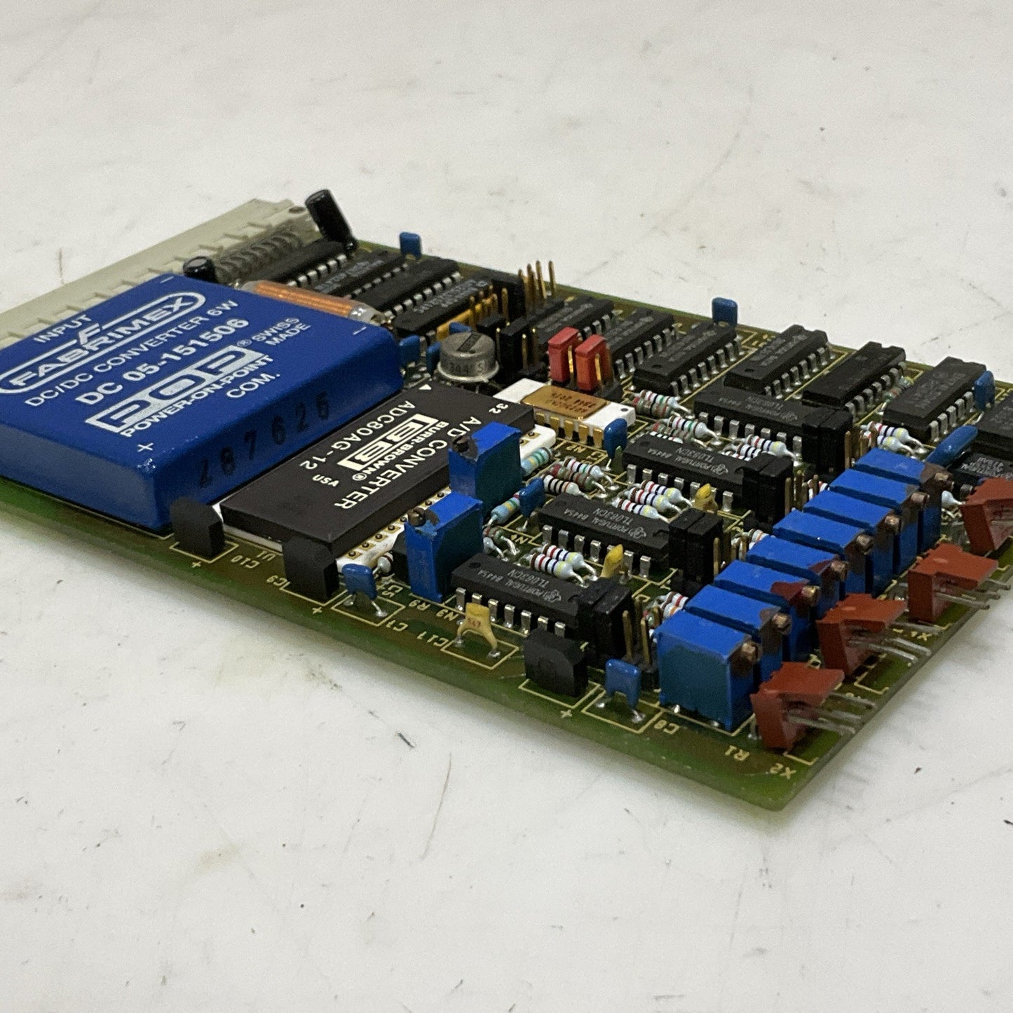 FABRIMEX DC 05-151506 CONVERTER 6W PRINTED CIRCUIT BOARD ADC80AG AD7502KD Z2M