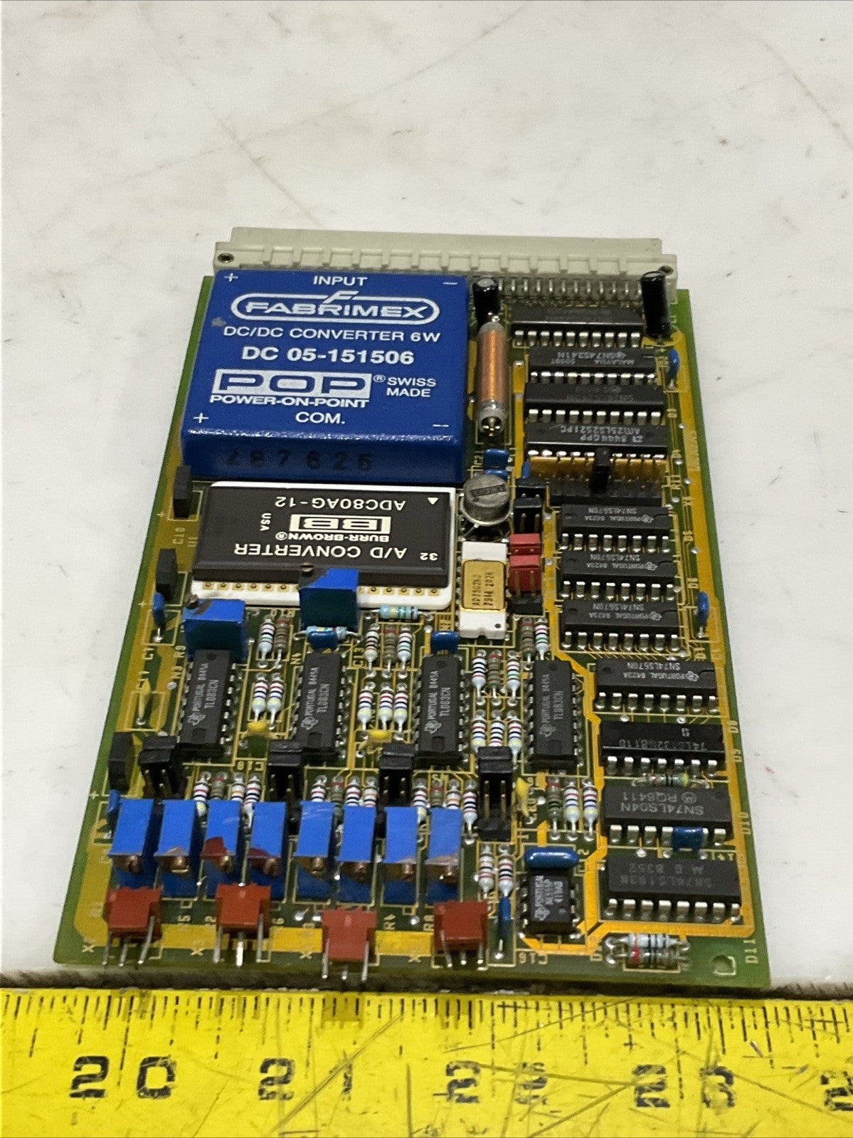 FABRIMEX DC 05-151506 CONVERTER 6W PRINTED CIRCUIT BOARD ADC80AG AD7502KD Z2M