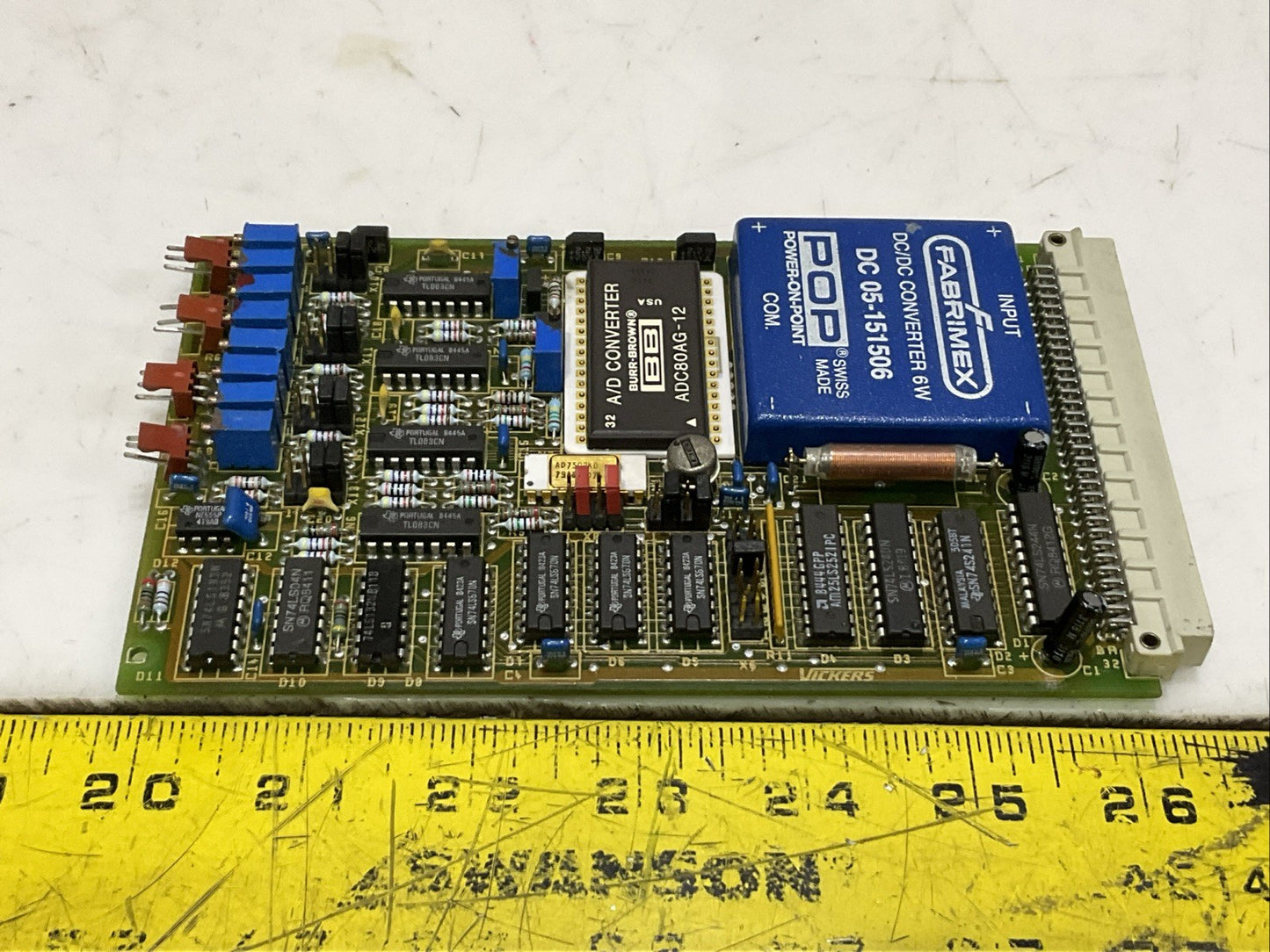 FABRIMEX DC 05-151506 CONVERTER 6W PRINTED CIRCUIT BOARD ADC80AG AD7502KD Z2M