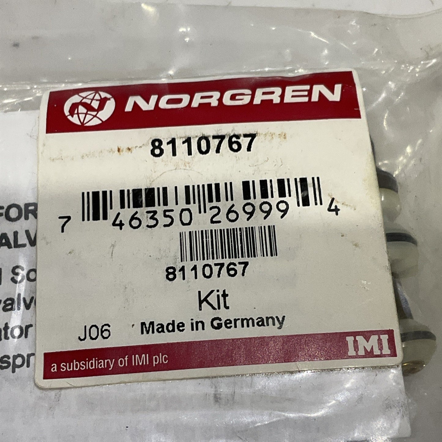 NORGREN 8110767 SOLENOID VALVE REPAIR KIT LOT OF 4 Z2M