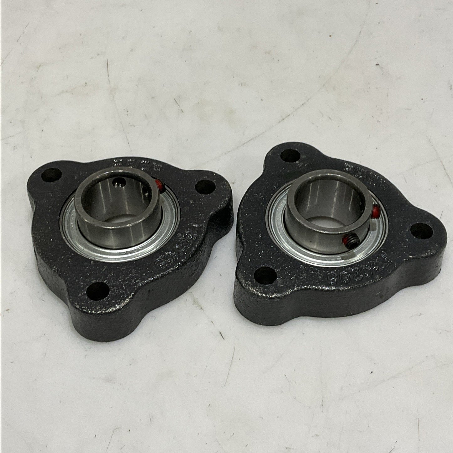 PEER FHSF3C205-16G FLANGE MOUNT BEARING ROUND 3 BOLT 1 IN LOT OF 2 Z2M