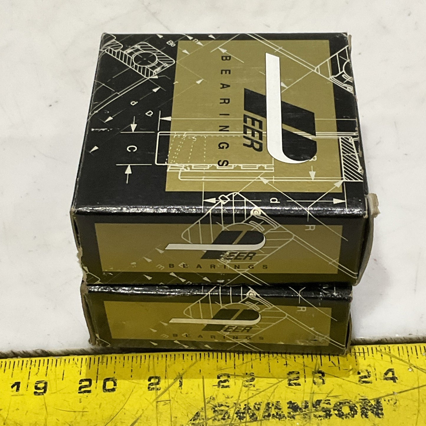 PEER FHSF3C205-16G FLANGE MOUNT BEARING ROUND 3 BOLT 1 IN LOT OF 2 Z2M