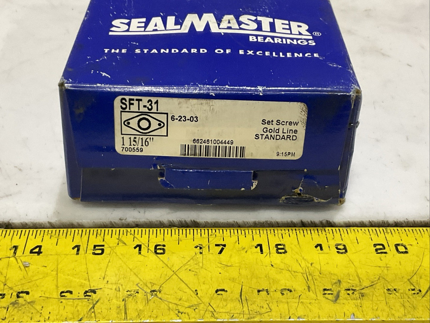 SEAL MASTER SFT-31 FLANGE MOUNT 2 BOLT BEARING 1 15/16 IN BORE Z2M