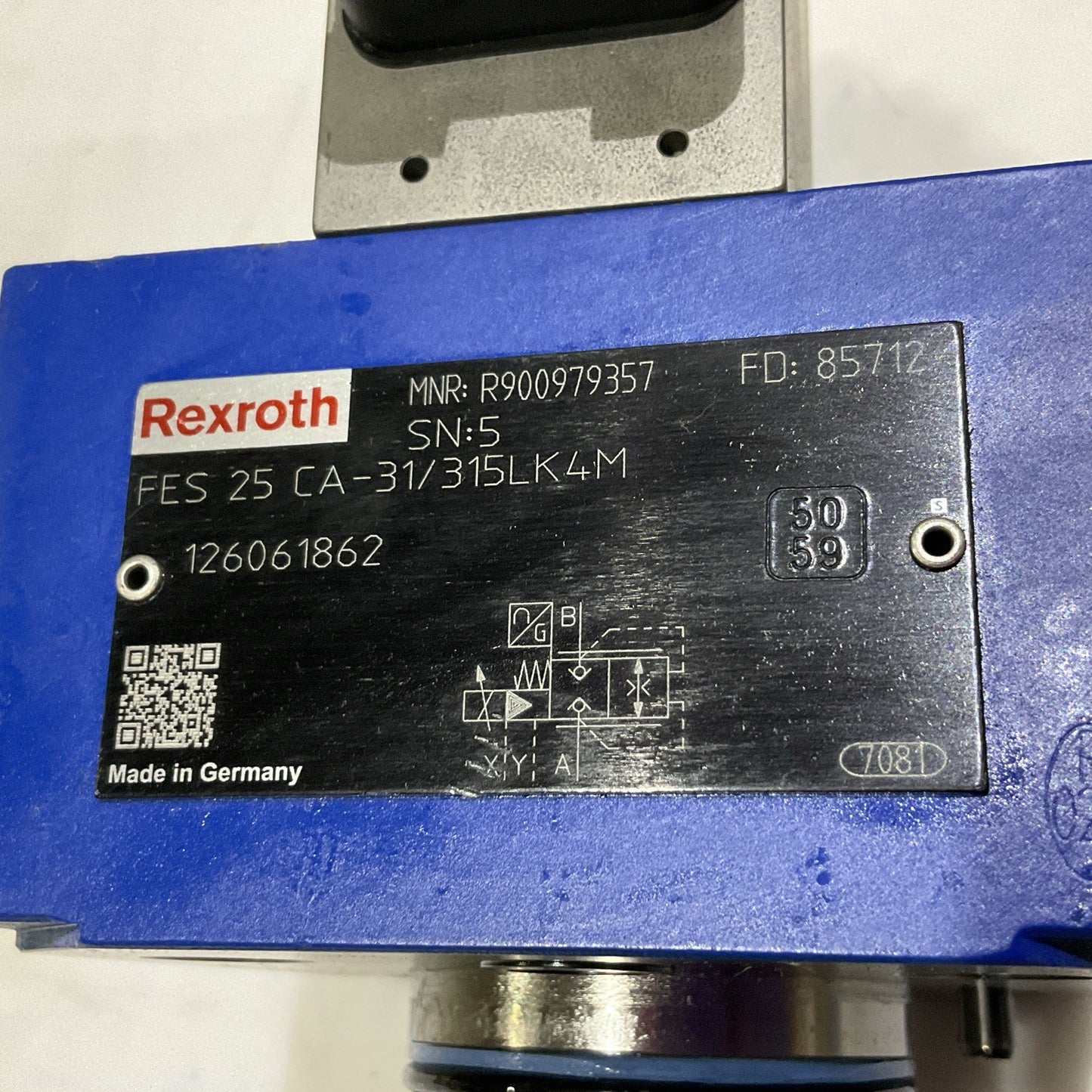 REXROTH R900979357 FES 25 CA-31/315LK4M PROPORTIONAL VALVE Z2M