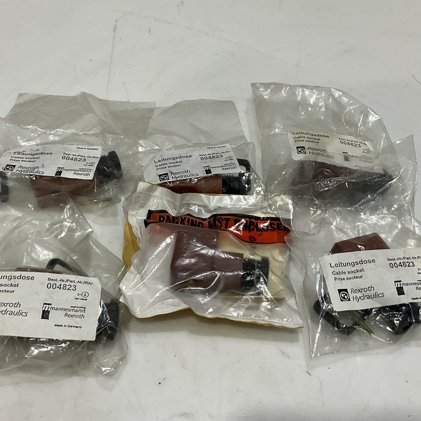 REXROTH LEITUNGDOSE 004823 CABLE SOCKET LOT OF 6 Z2M