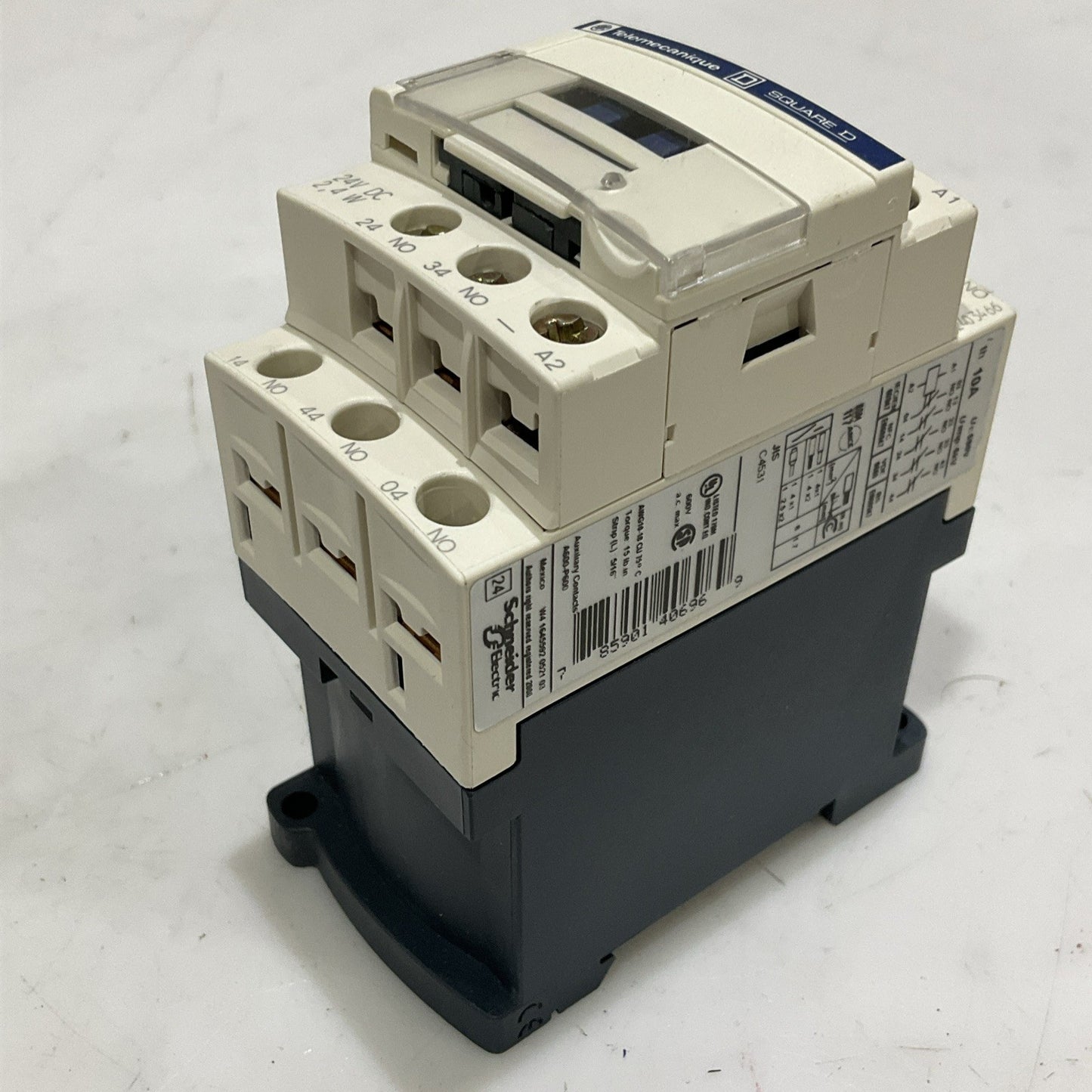 SQUARE D TELEMECANIQUE CAD50BL CONTROL RELAY 24V CAD50BL40696 Z2M