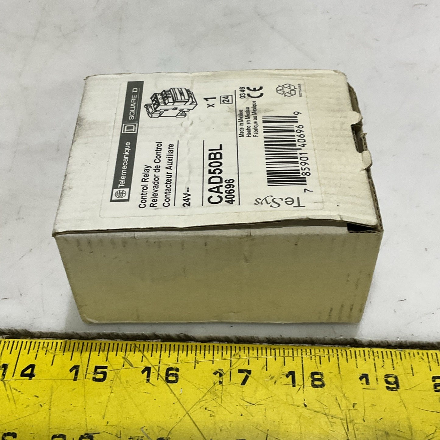 SQUARE D TELEMECANIQUE CAD50BL CONTROL RELAY 24V CAD50BL40696 Z2M