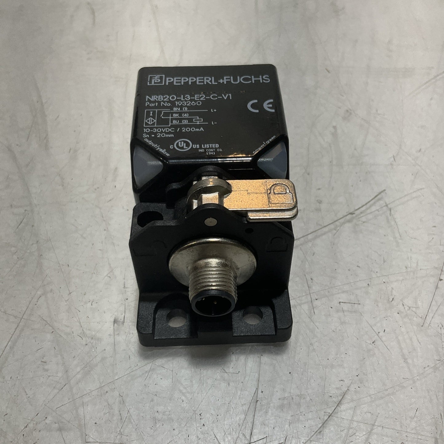 PEPPERL+FUCHS 193260 NRB20-L3-E2-C-V1 INDUCTIVE SENSOR 10-30VDC U3S