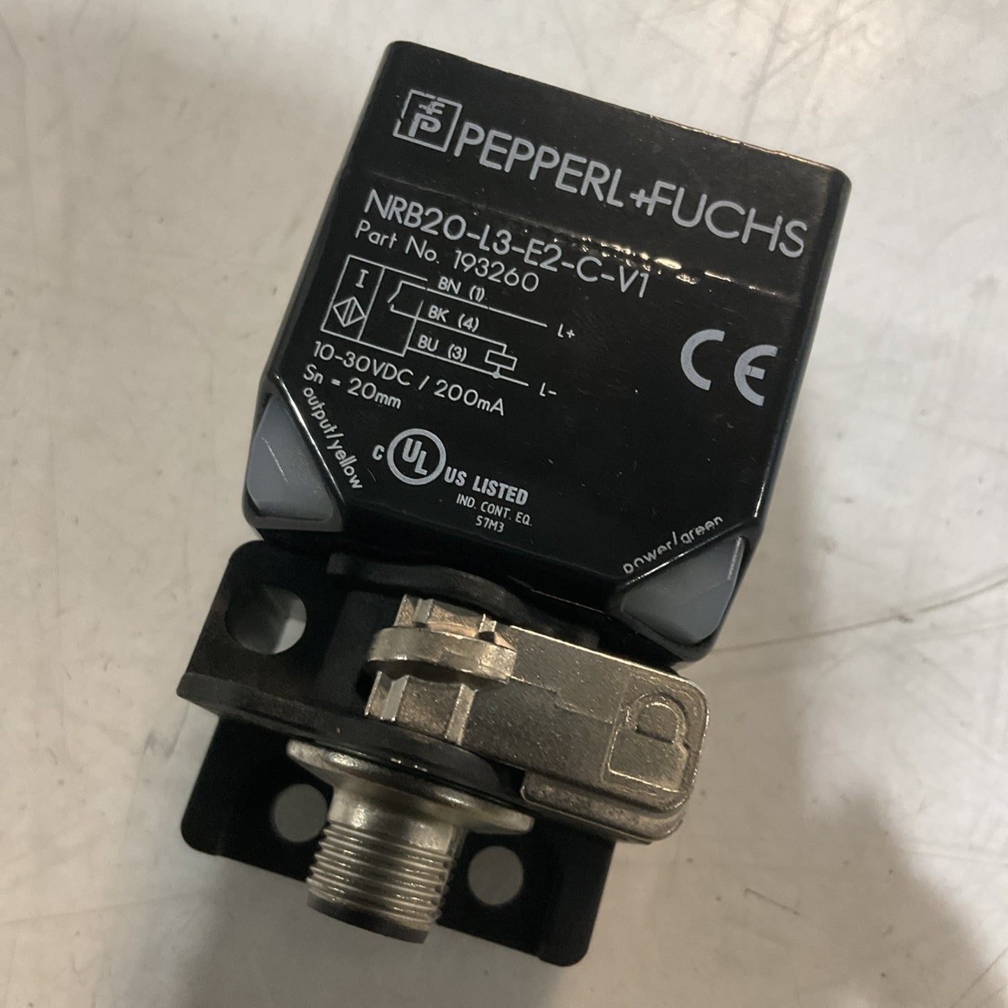 PEPPERL+FUCHS 193260 NRB20-L3-E2-C-V1 INDUCTIVE SENSOR 10-30VDC U3S