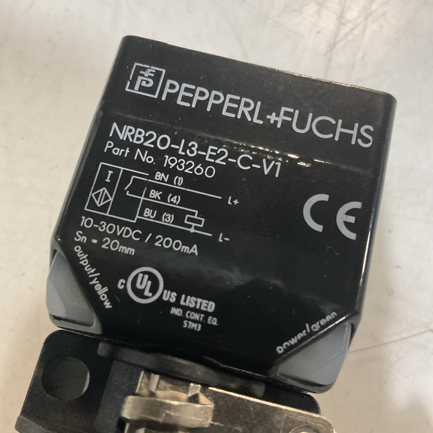 PEPPERL+FUCHS 193260 NRB20-L3-E2-C-V1 INDUCTIVE SENSOR 10-30VDC U3S