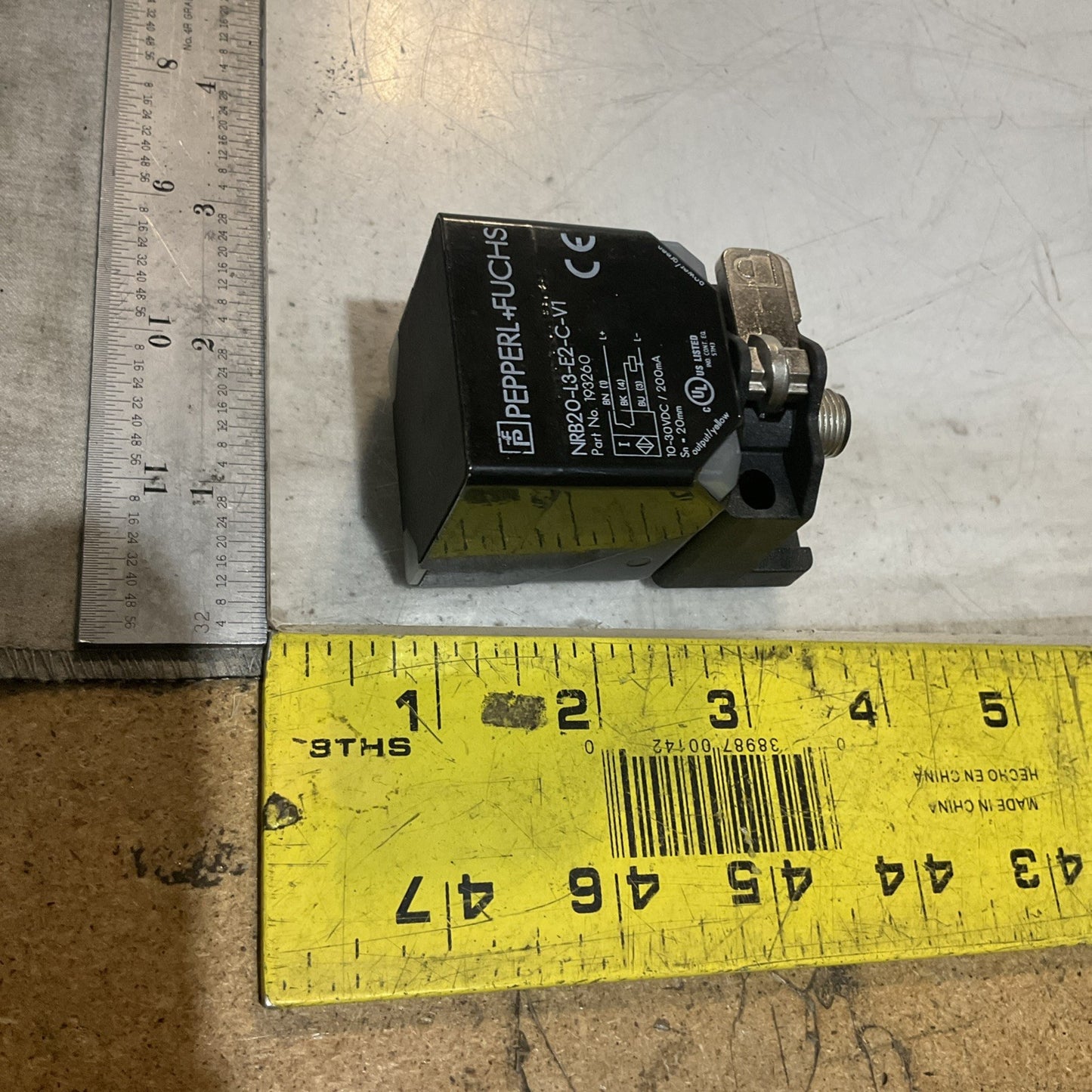 PEPPERL+FUCHS 193260 NRB20-L3-E2-C-V1 INDUCTIVE SENSOR 10-30VDC U3S