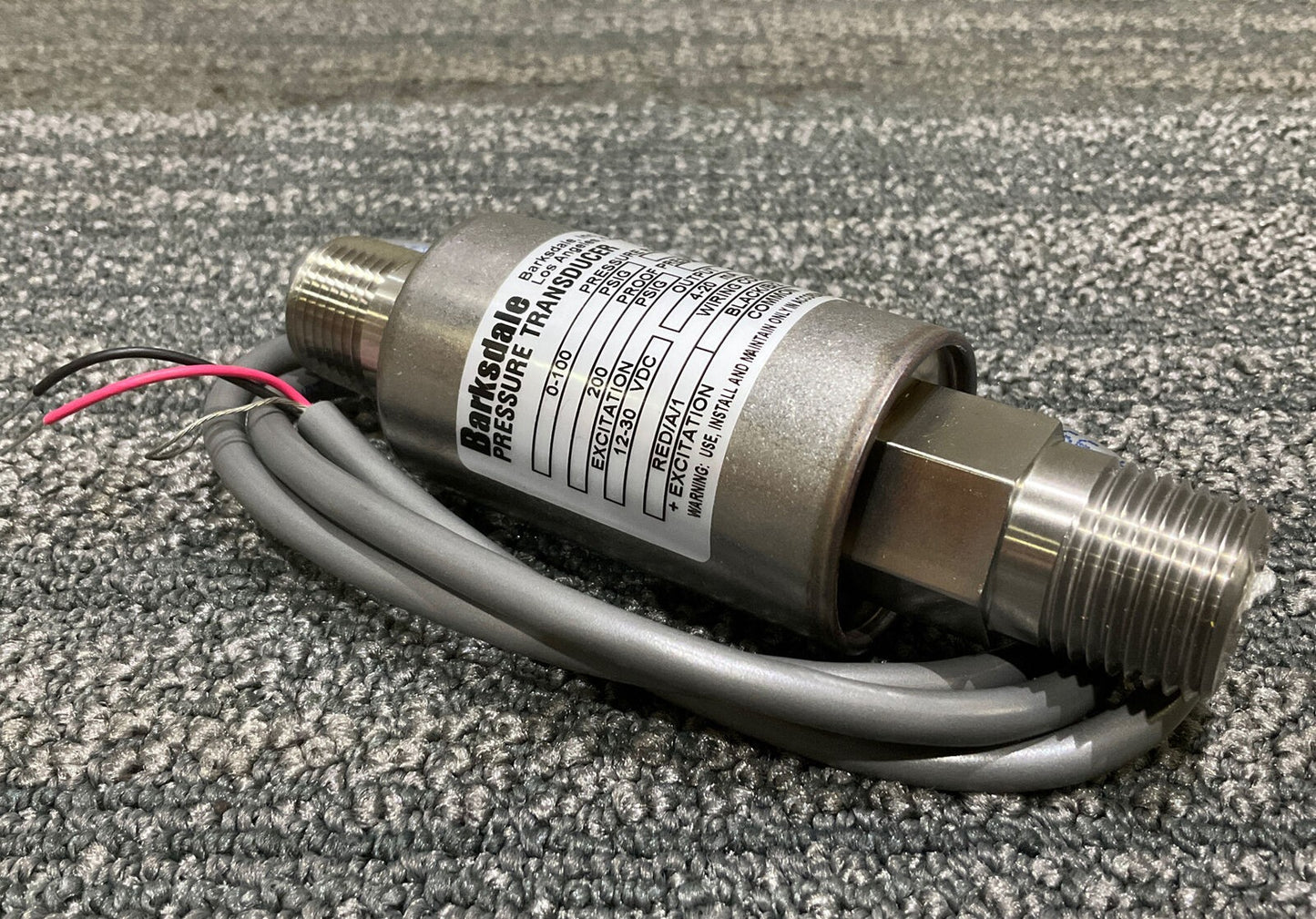 BARKSDALE 425HG04P4 425HG-04-P4 PRESSURE TRANSDUCER 0-100 PSI 222