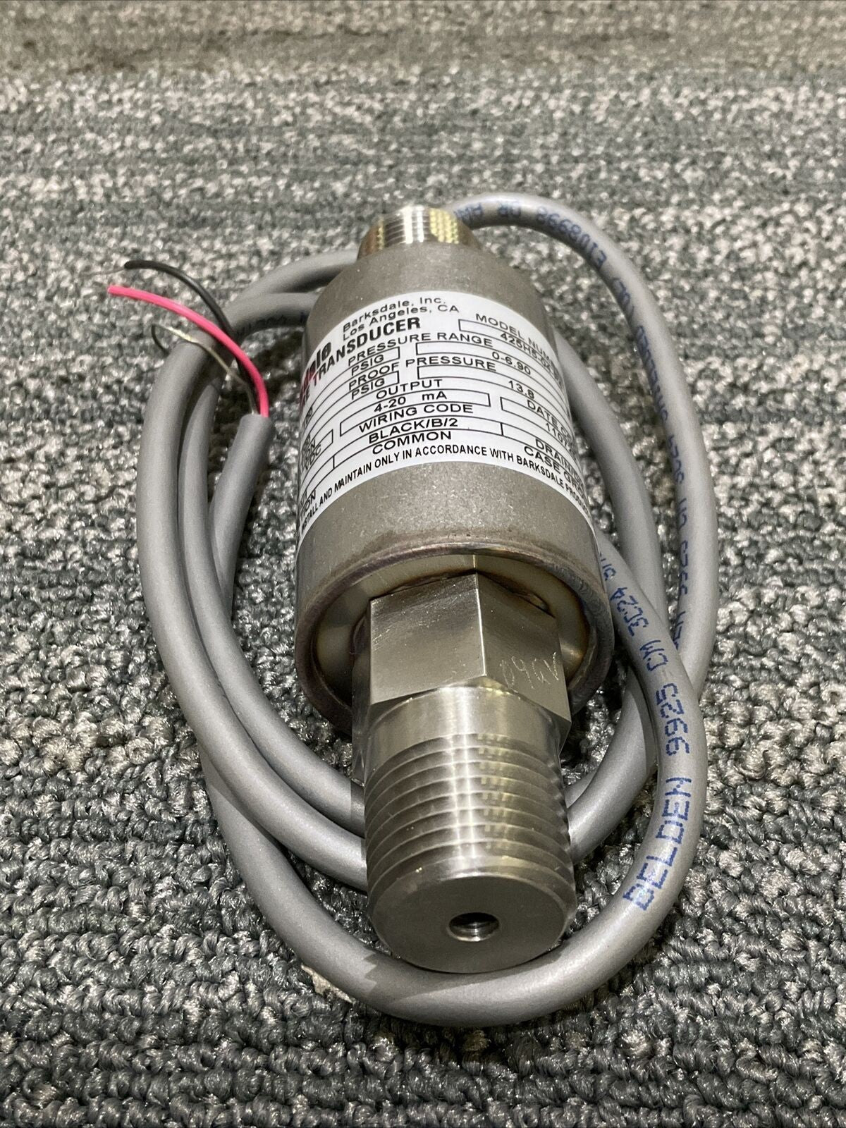 BARKSDALE 425HG04P4 425HG-04-P4 PRESSURE TRANSDUCER 0-100 PSI 222
