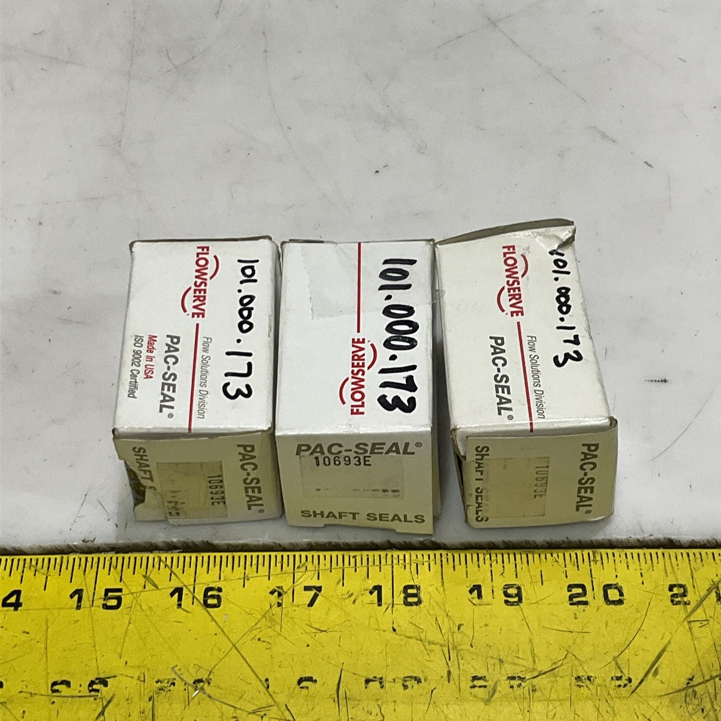 FLOWSERVE PAC-SEAL 101.000.173 10693E SHAFT SEAL LOT OF 3 Z2M