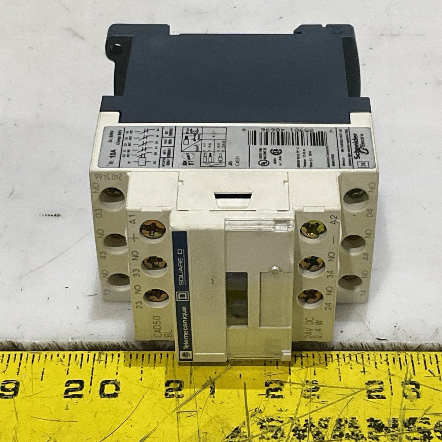 SQUARE D TELEMECANIQUE CAD50BL CONTROL RELAY 24V CAD50BL40696 Z2M