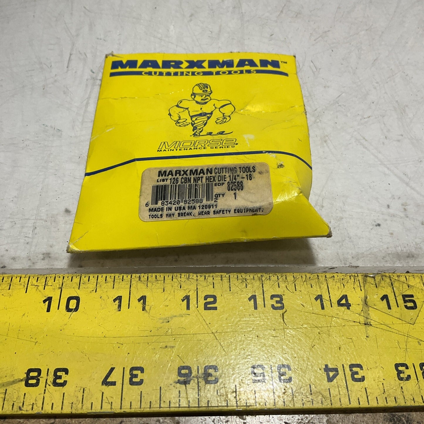 MORSE MARXMAN 82588 HEX MAN CUTTING TOOLS DIE 1/4IN-18 NPT 222-U3S