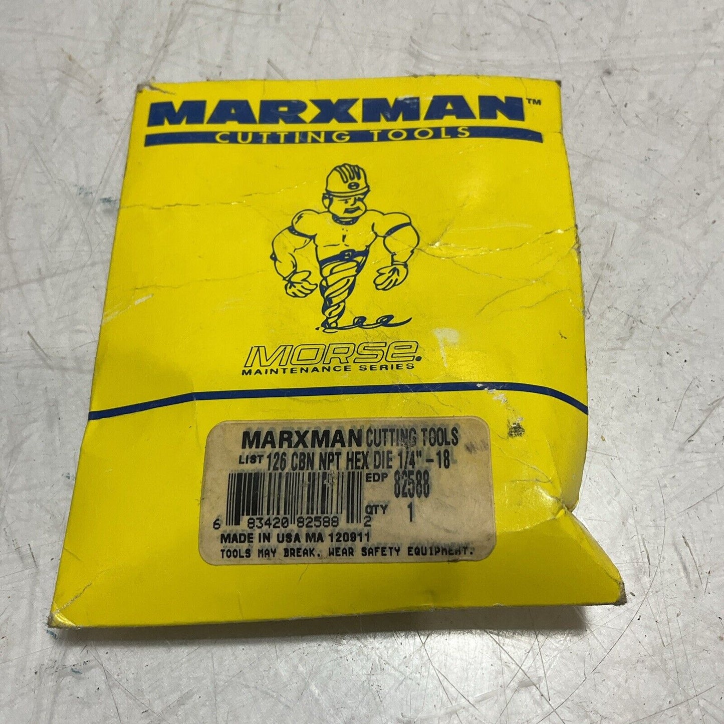 MORSE MARXMAN 82588 HEX MAN CUTTING TOOLS DIE 1/4IN-18 NPT 222-U3S
