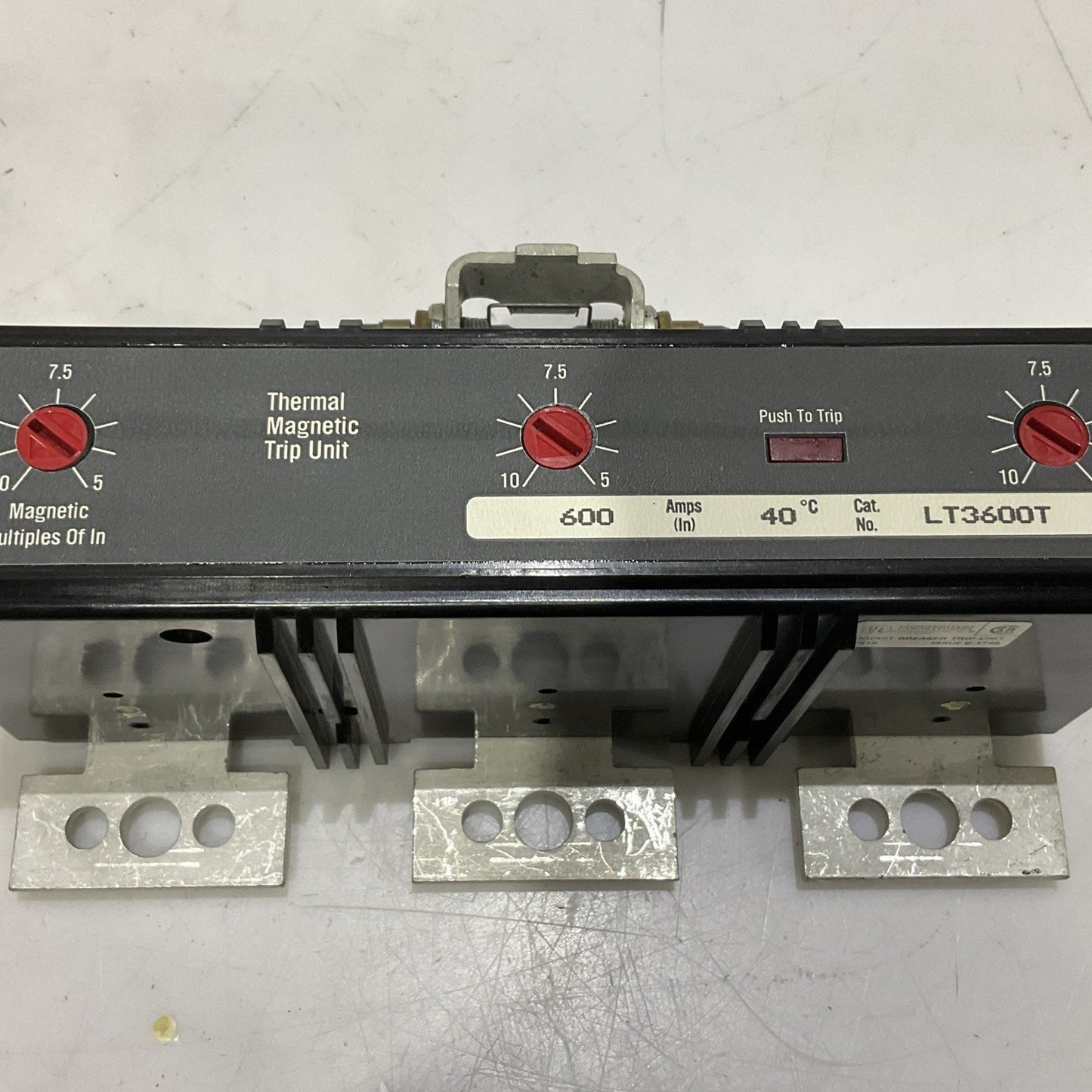 WESTINGHOUSE LT3600T THERMAL MAGNETIC TRIP UNIT 600 A 3 P 40 C Z2M