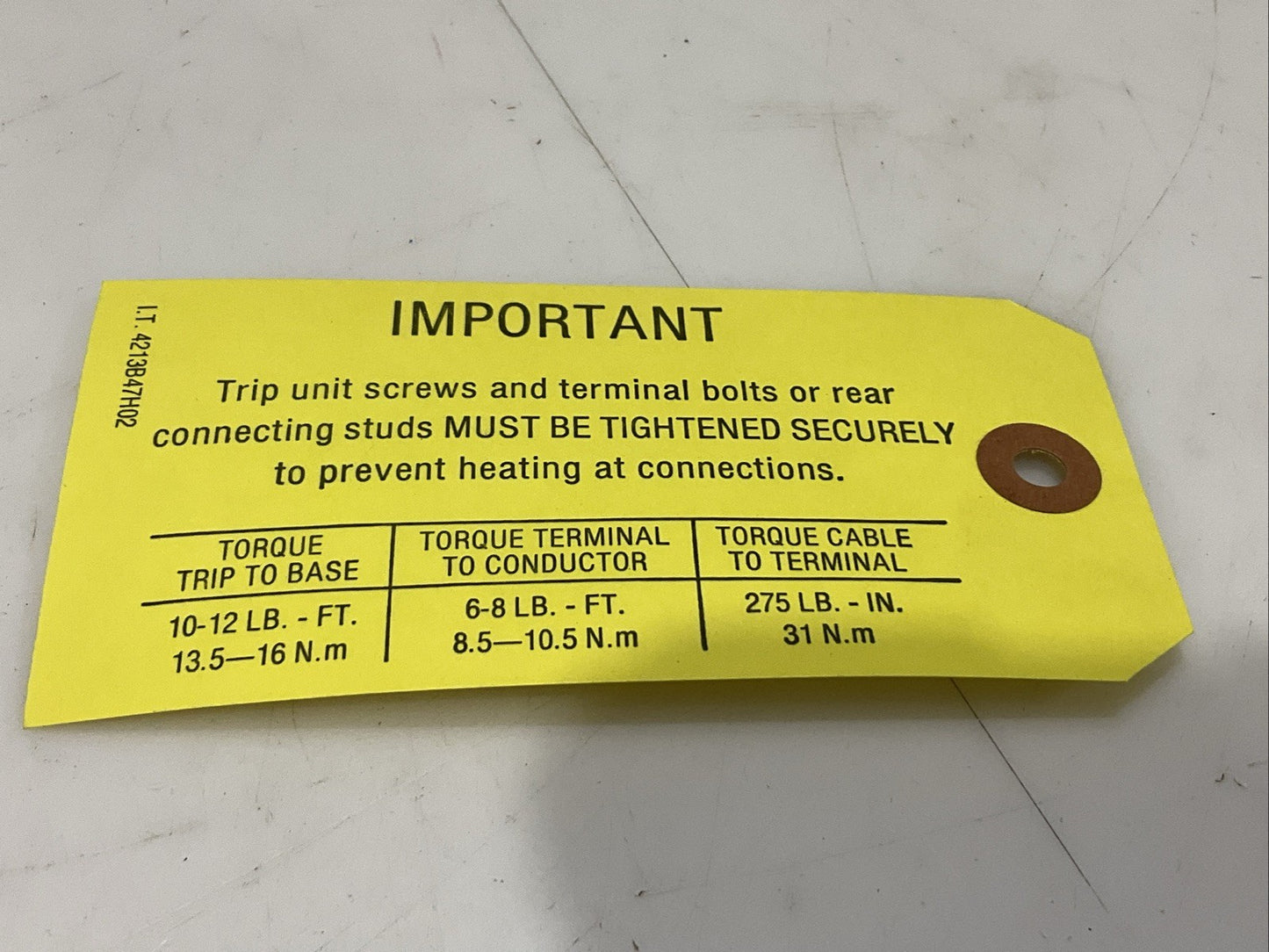 WESTINGHOUSE LT3600T THERMAL MAGNETIC TRIP UNIT 600 A 3 P 40 C Z2M