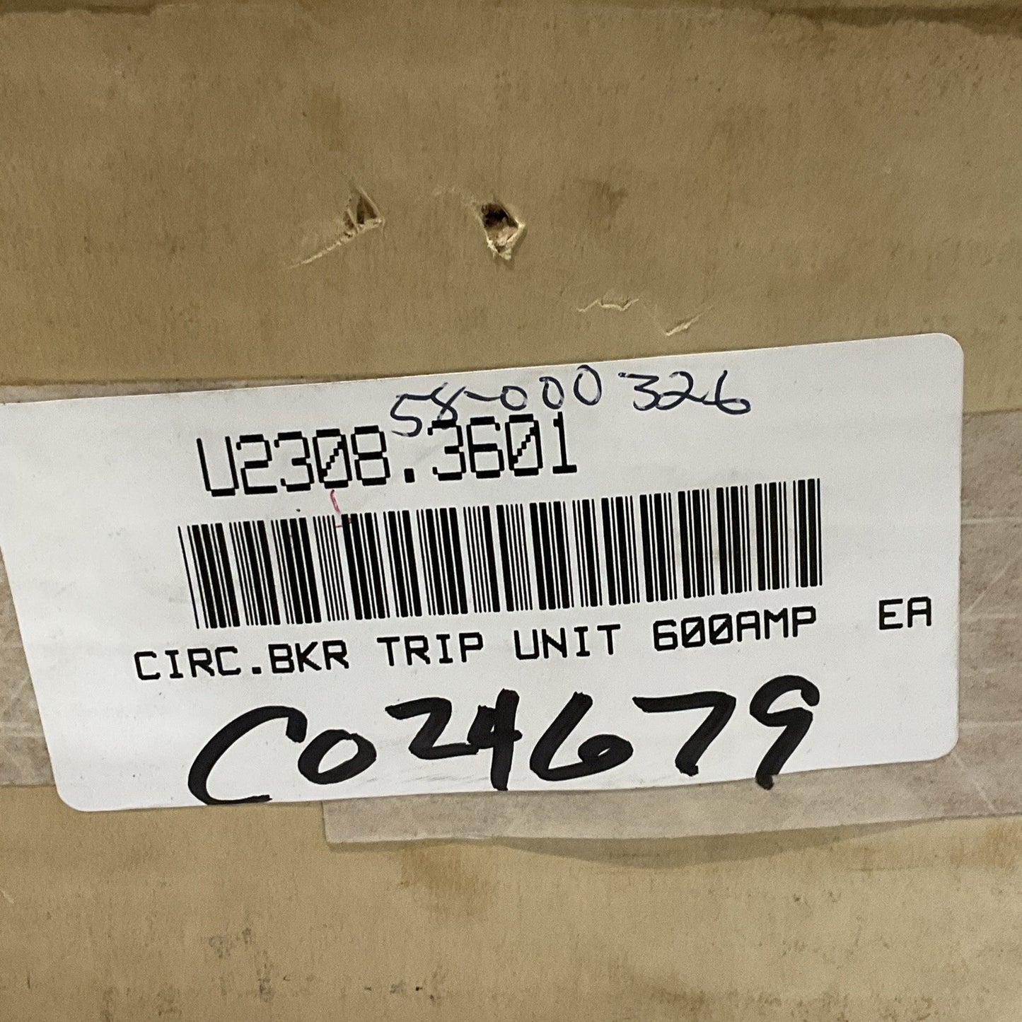 WESTINGHOUSE LT3600T THERMAL MAGNETIC TRIP UNIT 600 A 3 P 40 C Z2M