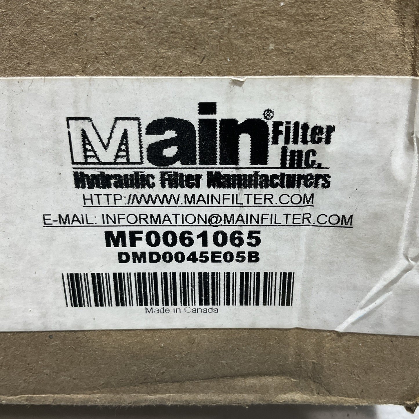 MAINFILTER MF0061065 INTERCHANGE HYDRAULIC FILTER Z2M