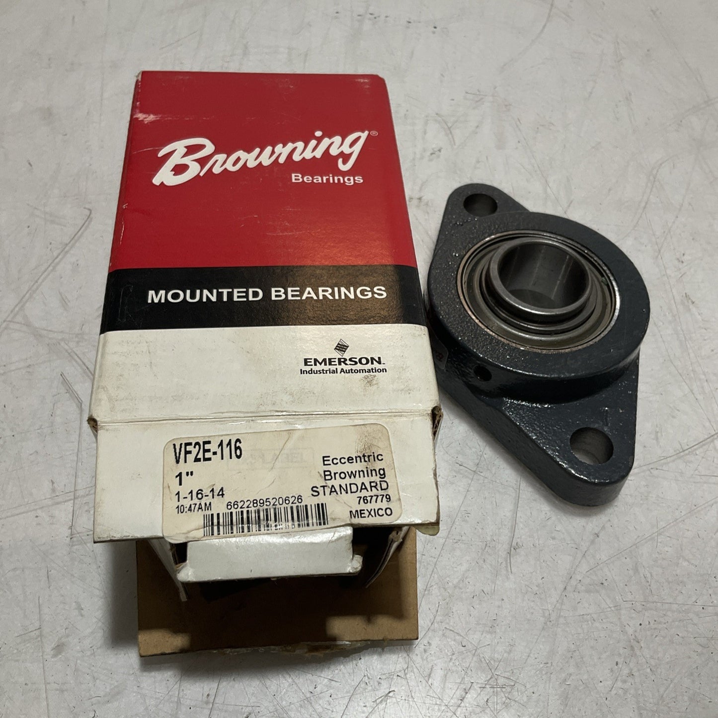 BROWNING VF2E-116 MOUNTED FLANGE BEARING UNIT Z2M