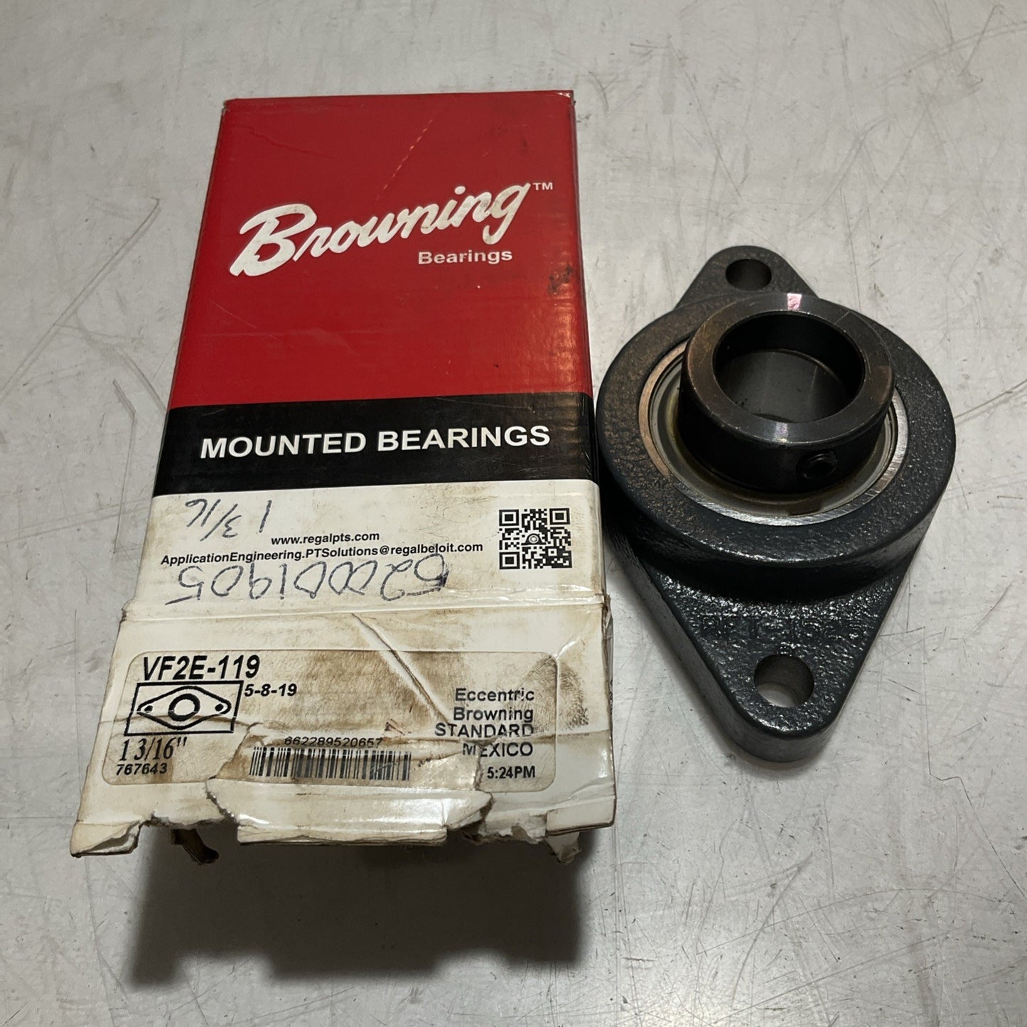 BROWNING VF2F-119 TWO-BOLT FLANGE BEARING UNIT Z2M