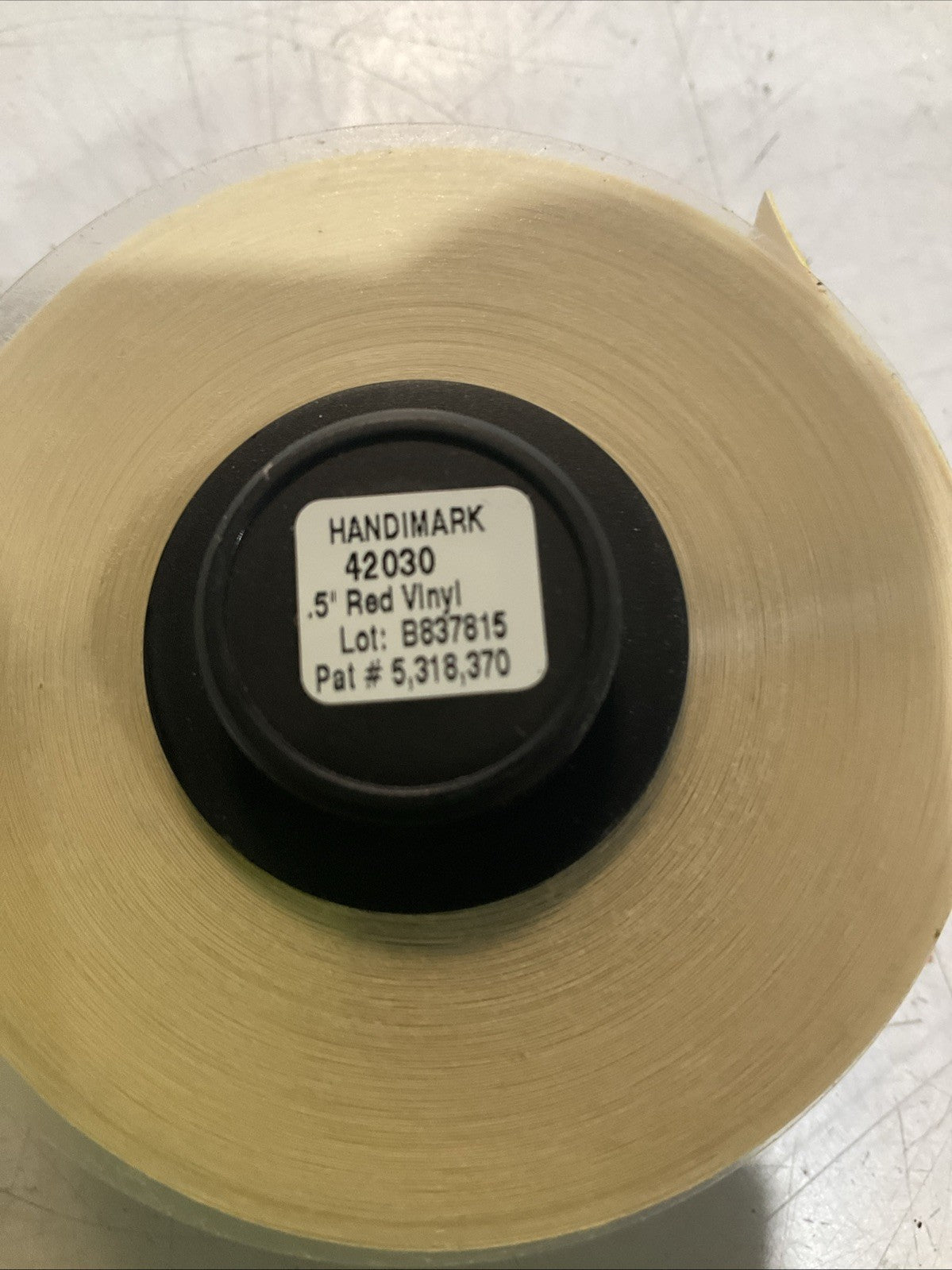 BRADY HANDIMARK Y6093 42030 B563815 RED VINYL 0.50X50 12.7MX15.2 LABEL TAPE Z2M