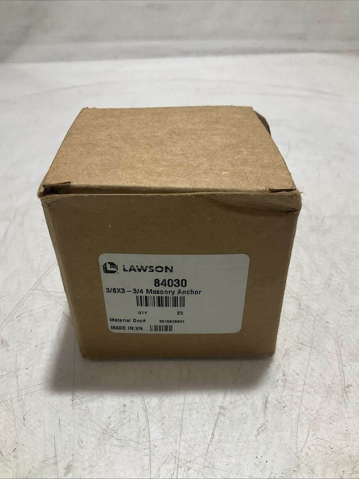 LAWSON 84030 3/8X3-3/4 MASONRY TYPE STUD BOLT ANCHOR STEEL LOT OF 25 Z2M