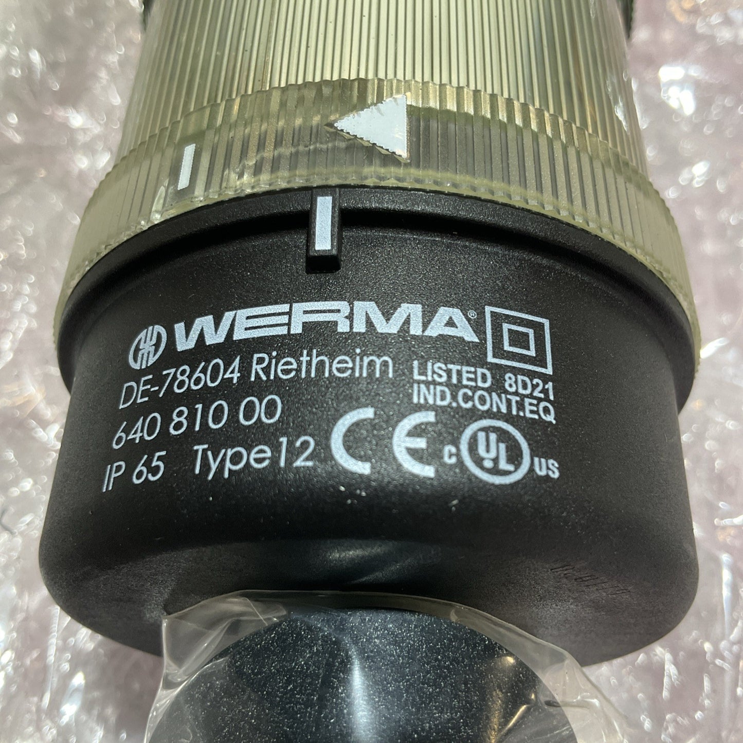 WERMA SIGNALTECHIK 64081000- 64582075 STACK LIGHT DOLLY INDUCT RGYC TUBE U3S