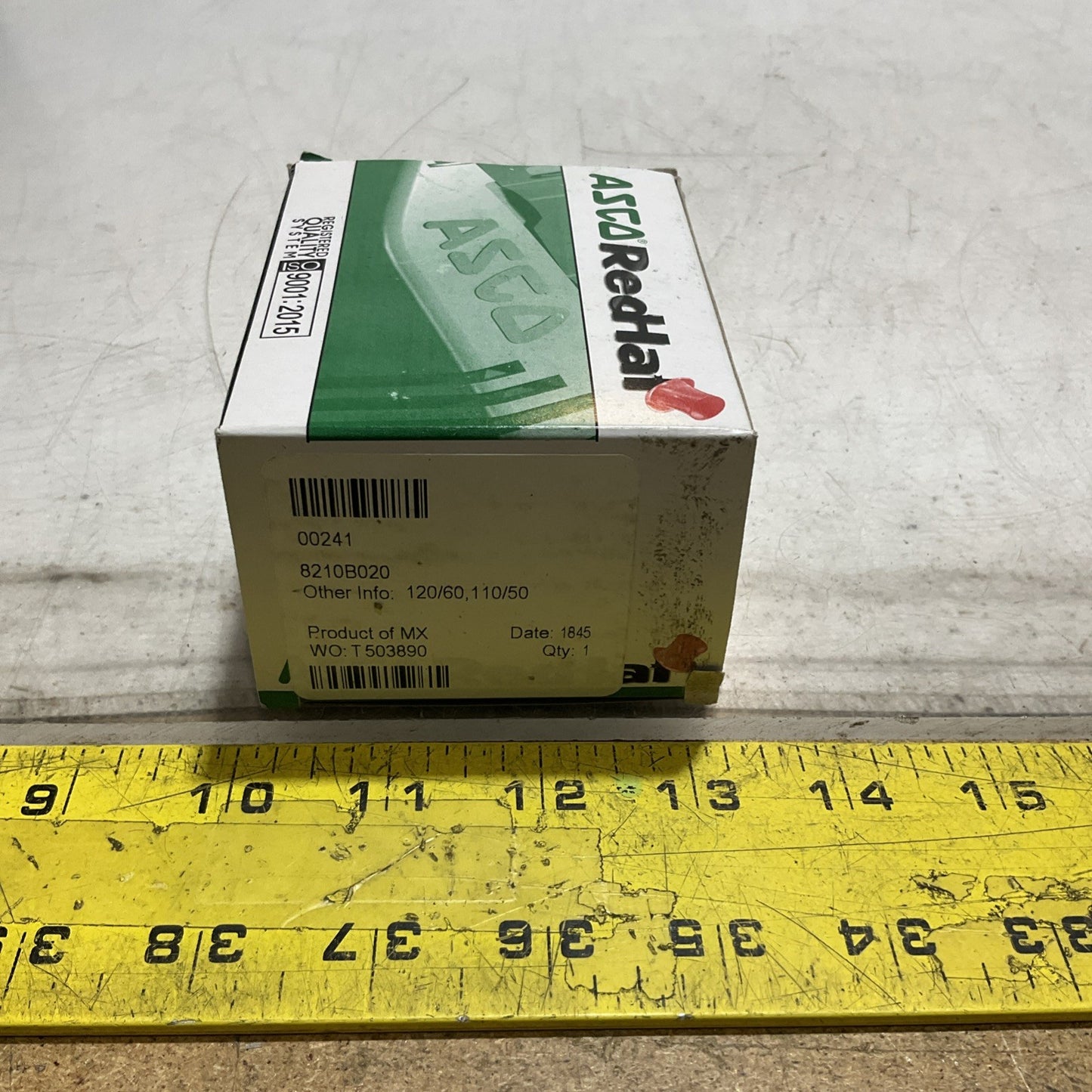 ASCO RED HAT 8210B020 SOLENOID VALVE 120/60;110/50 VOLTS Z2M