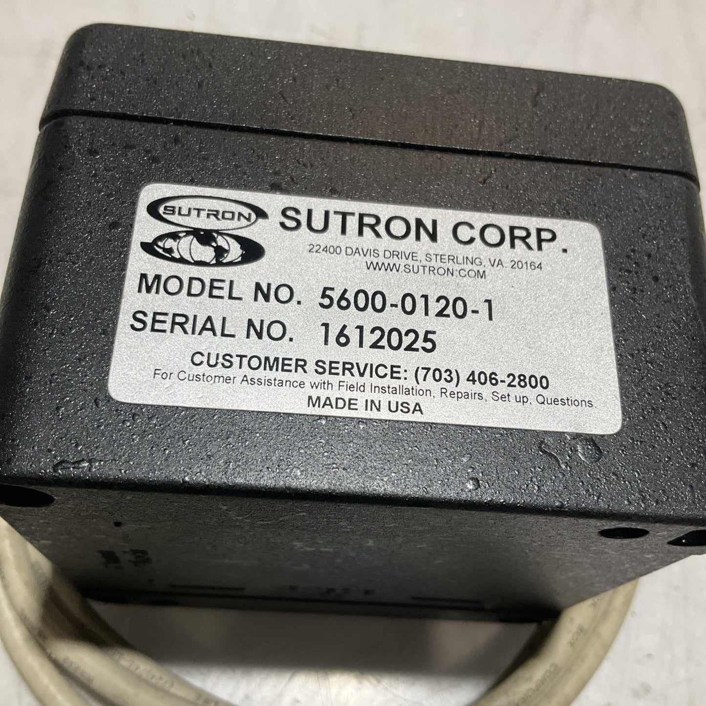 SUTRON CORP 5600-0120-1 1612025 BAROMETRIC PRESSURE SENSOR U3S