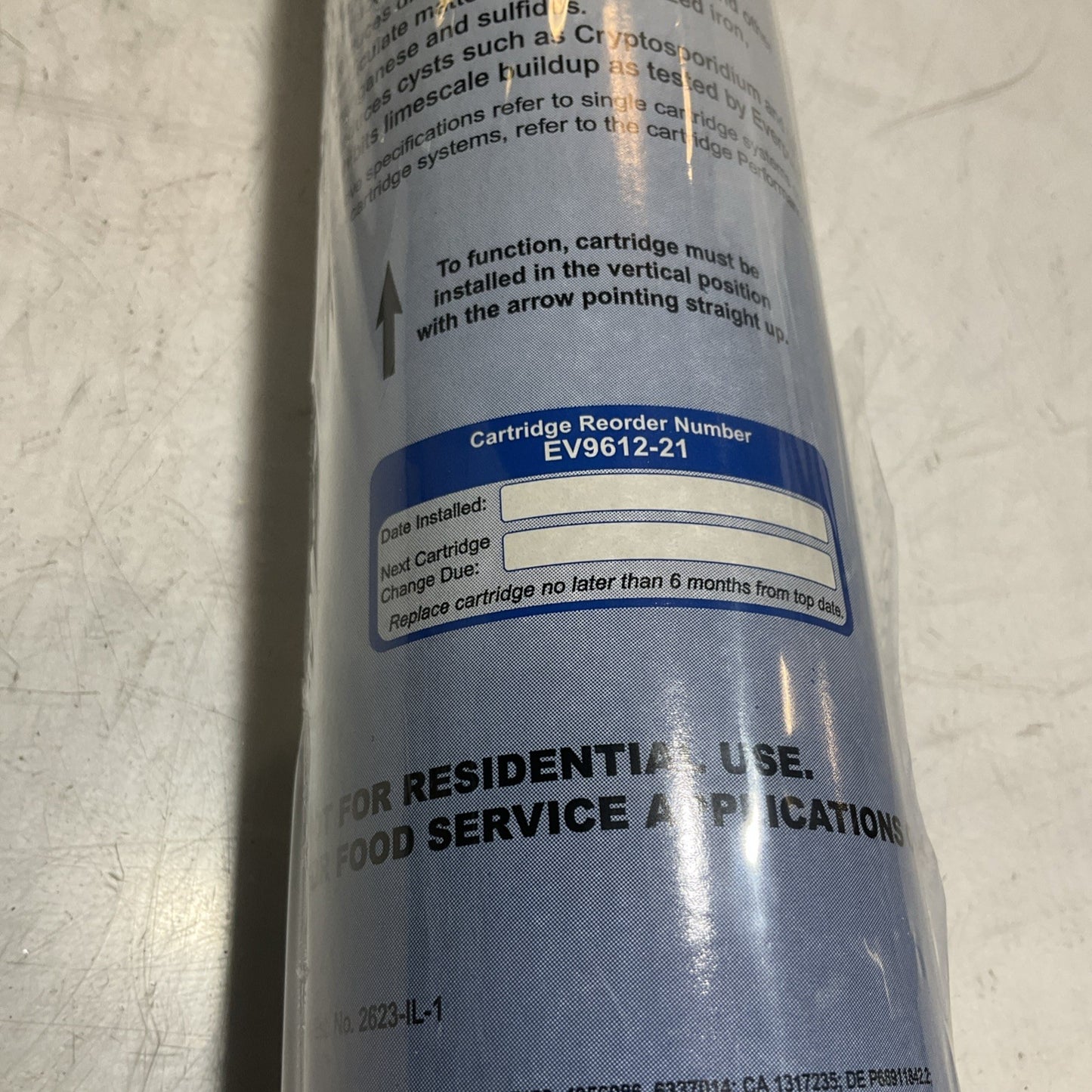 EVERPURE EV9612-21 REPLACEMENT CARTRIDGE FOR 12000 WATER SUBMICRON FILTER Z2M