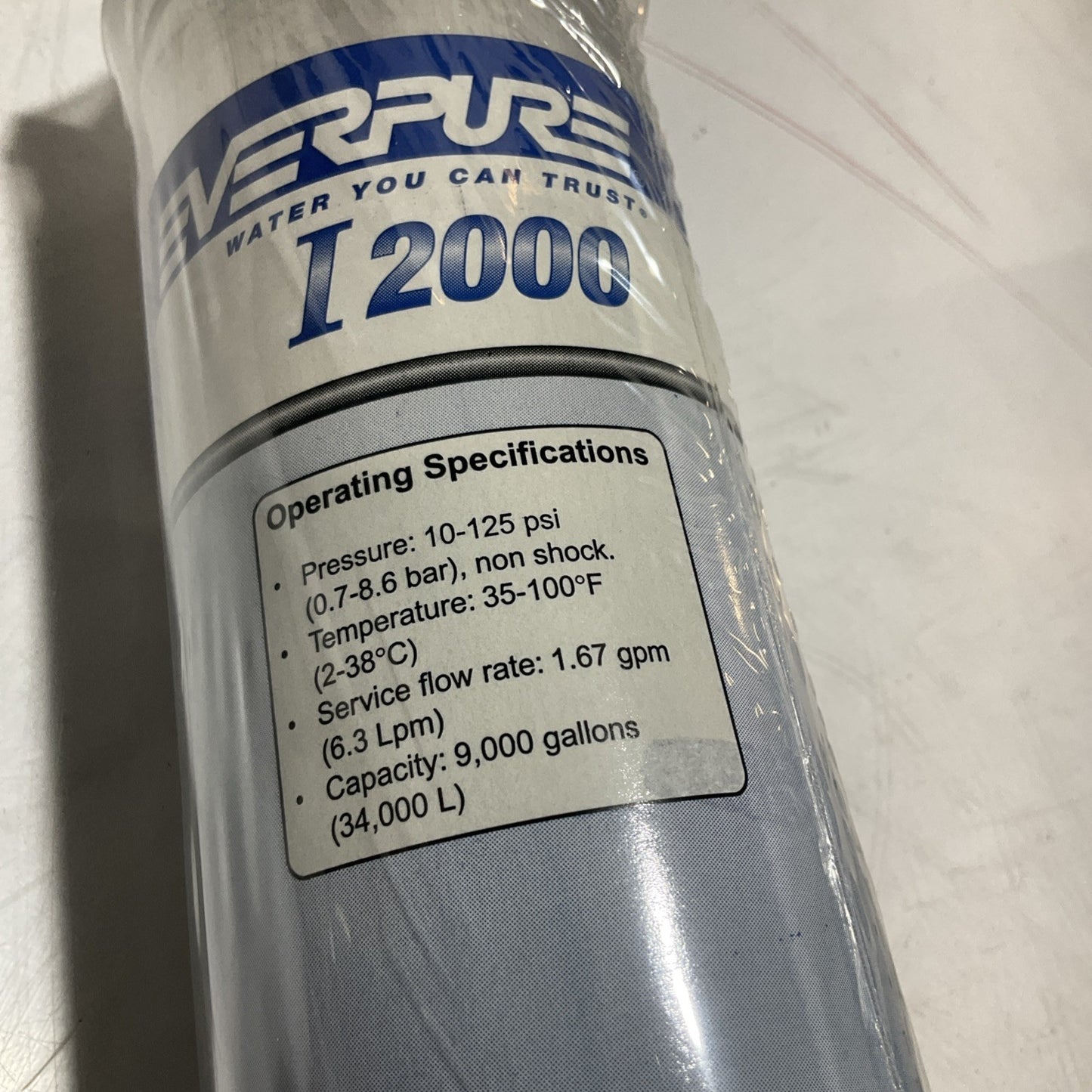 EVERPURE EV9612-21 REPLACEMENT CARTRIDGE FOR 12000 WATER SUBMICRON FILTER Z2M