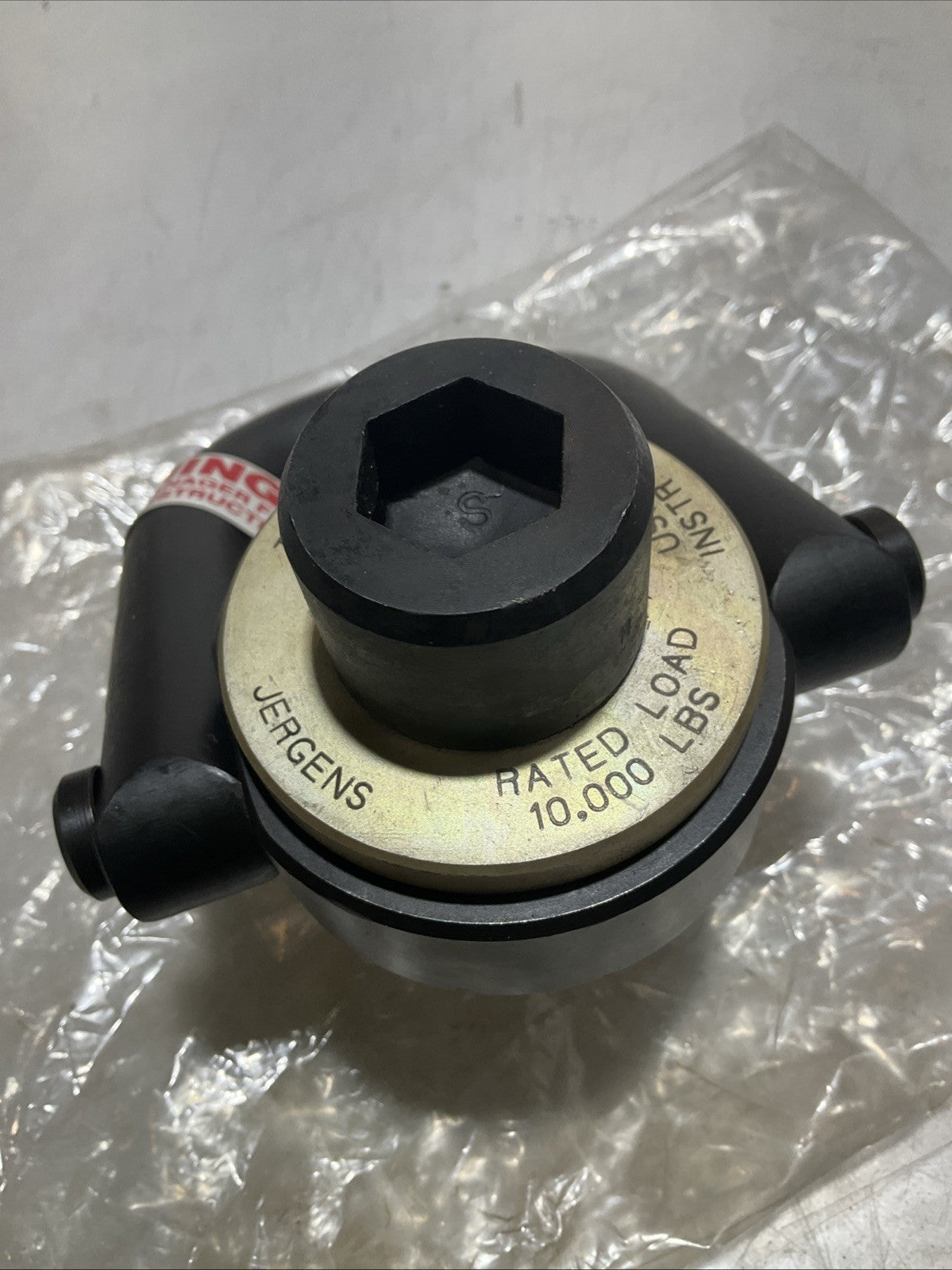 JERGENS 930877 HOIST RING TORQUE 230FT LBS RATED LOAD 10,000 LBS Z2M