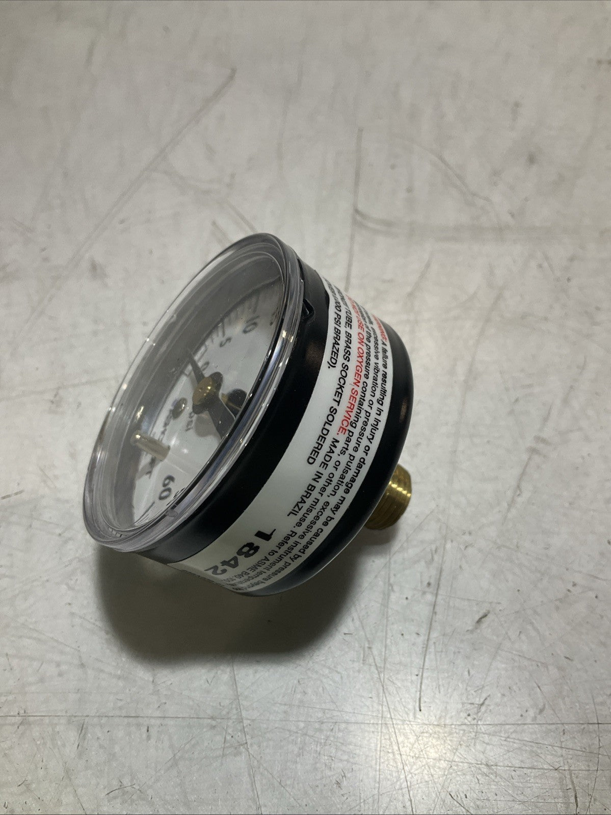 ASHCROFT 595-05 INDUSTRIAL PRESSURE GAUGE POLYCARBONATE 0/60PSI Z2M