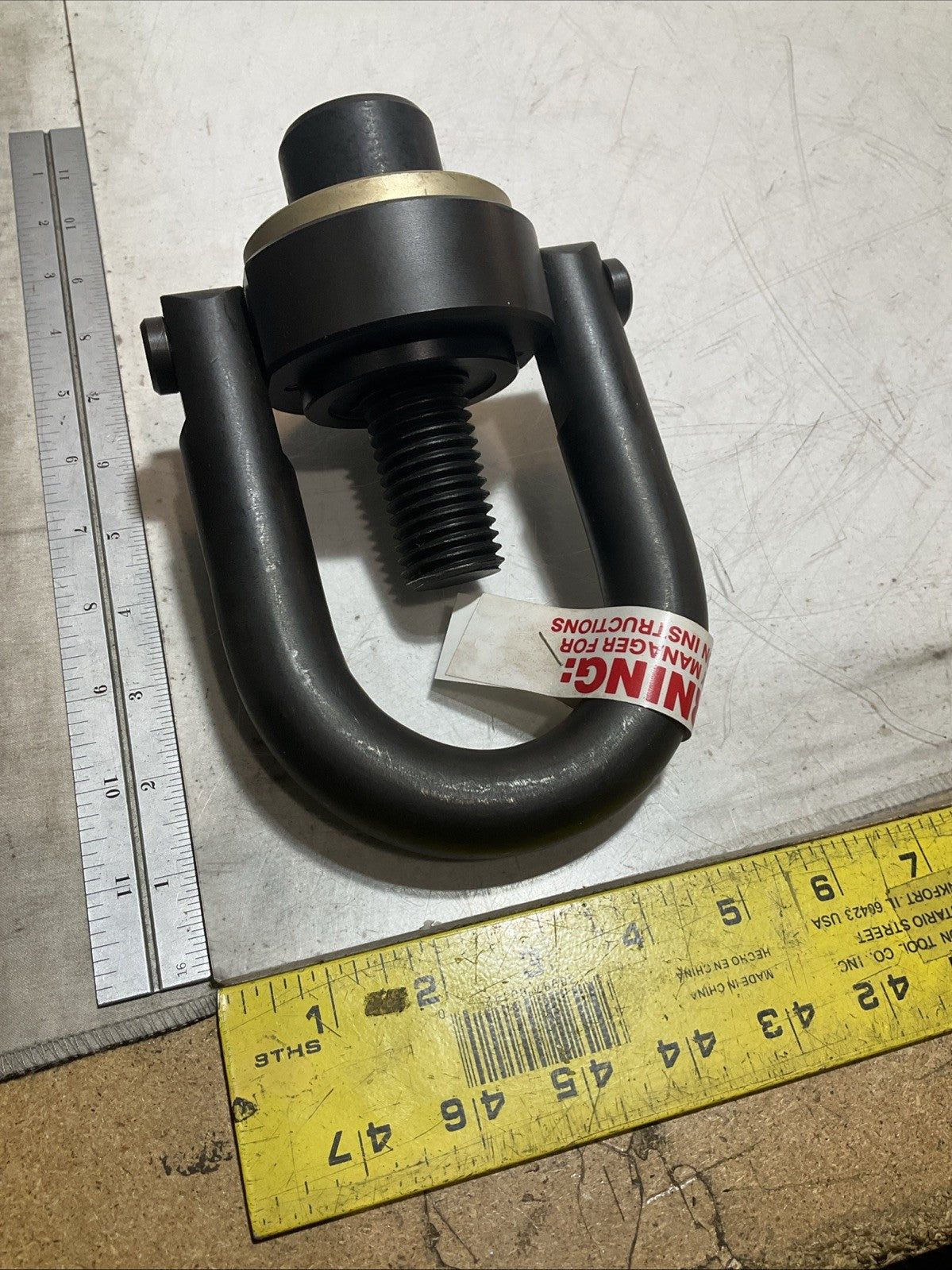 JERGENS 930877 HOIST RING TORQUE 230FT LBS RATED LOAD 10,000 LBS Z2M