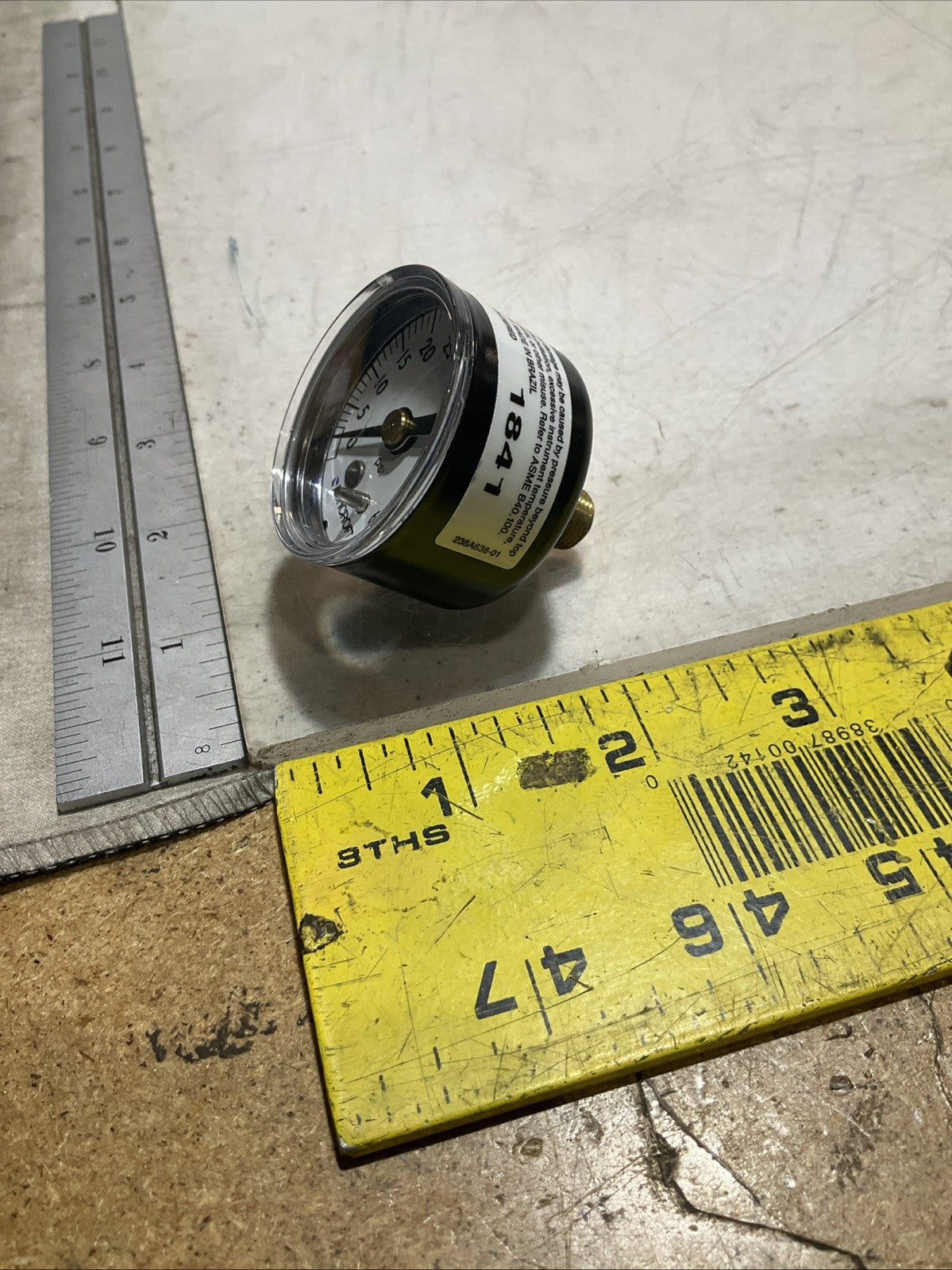 ASHCROFT 221-04 INDUSTRIAL PRESSURE GAUGE POLYCARBONATE 0-60PSI LOT OF 3 Z2M