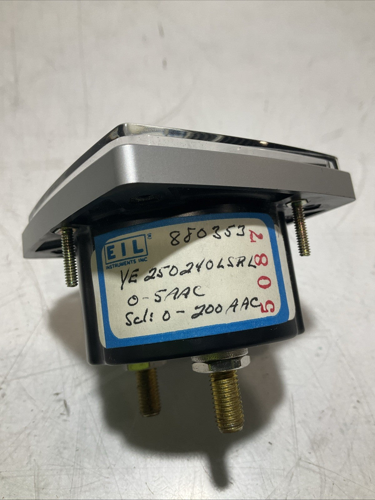 YOKOGAWA YE-250240LSRL A-C AMPERES DIAL PANEL METER Z2M
