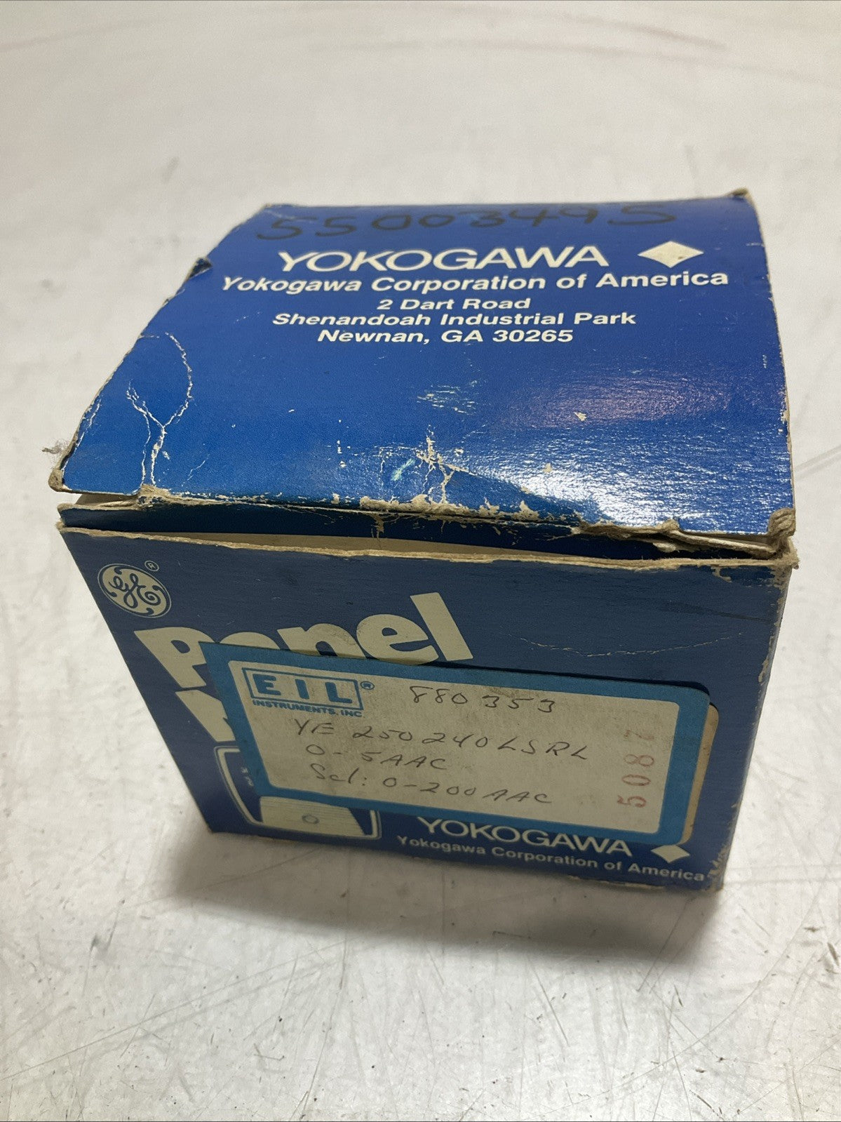 YOKOGAWA YE-250240LSRL A-C AMPERES DIAL PANEL METER Z2M