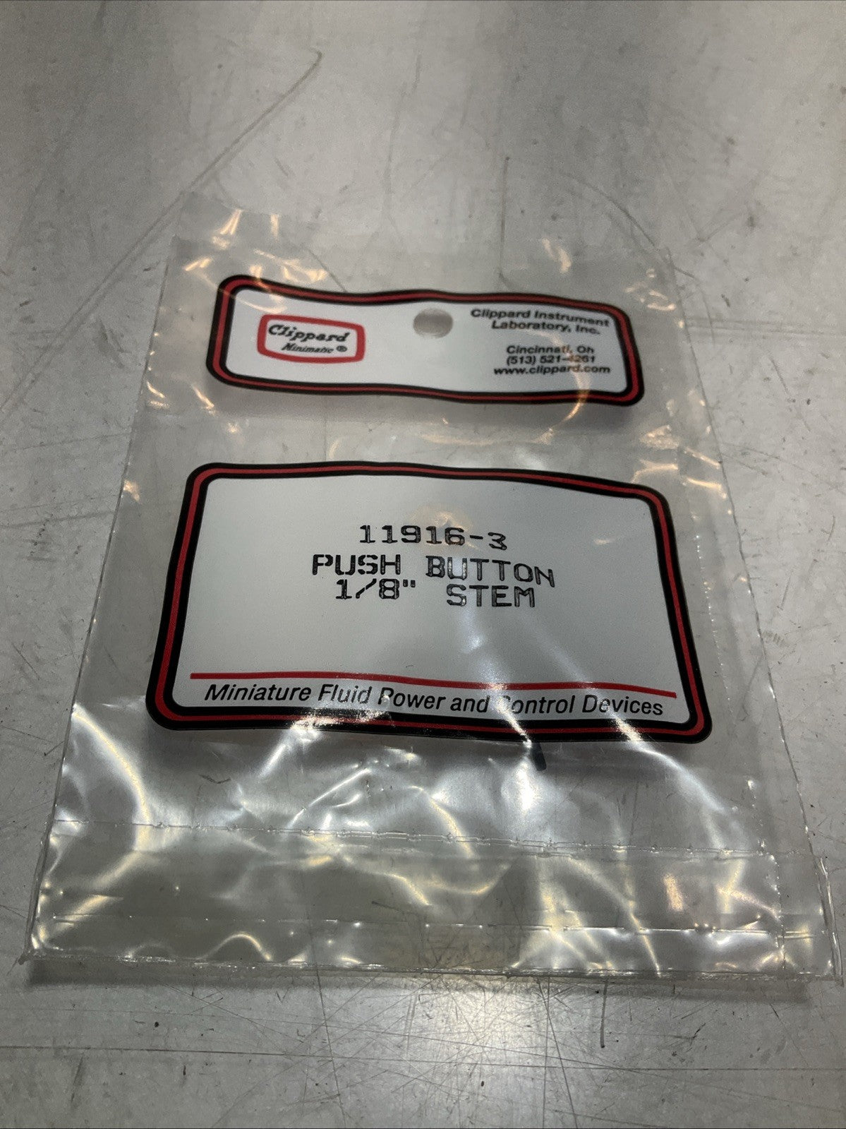 CLIPPARD 11916-3 SMALL PUSH BUTTON 1/8 MOUNTS DIRECTLY ON VALVE LOT OF 15 Z2M