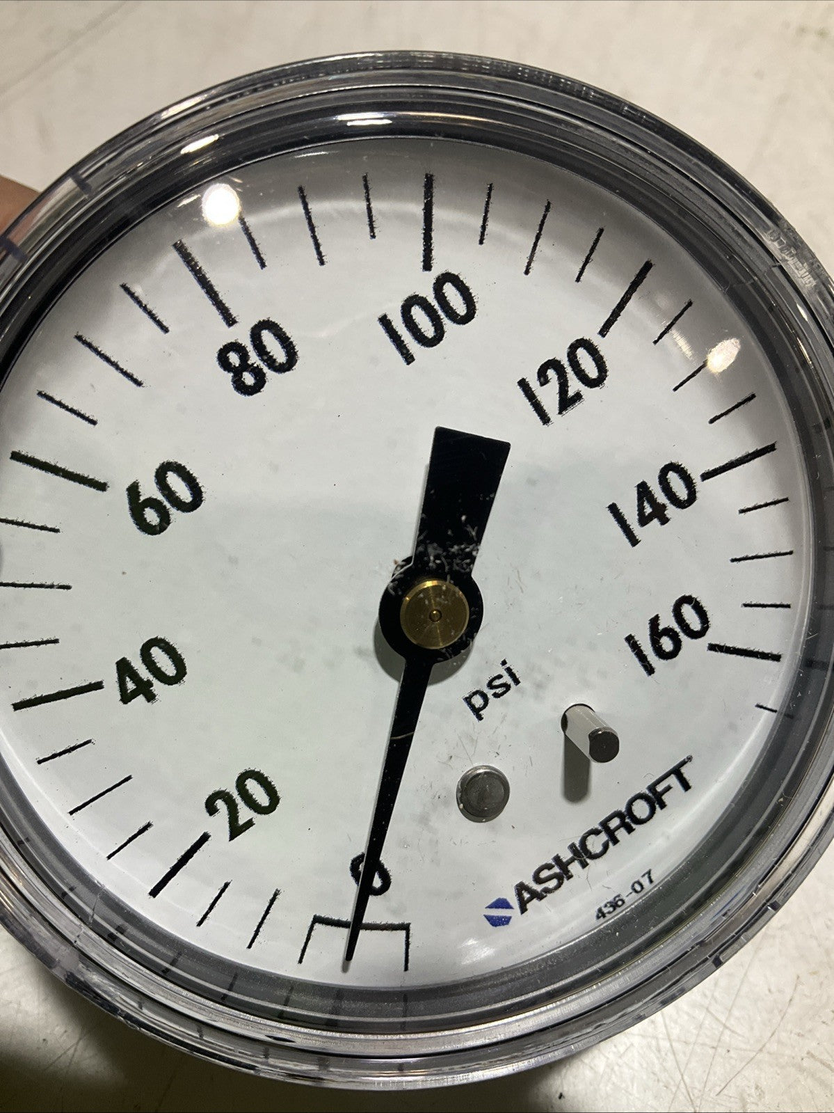 ASHCROFT 436-07 INDUSTRIAL PRESSURE GAUGE 0-160PSI LOT OF 2 Z2M