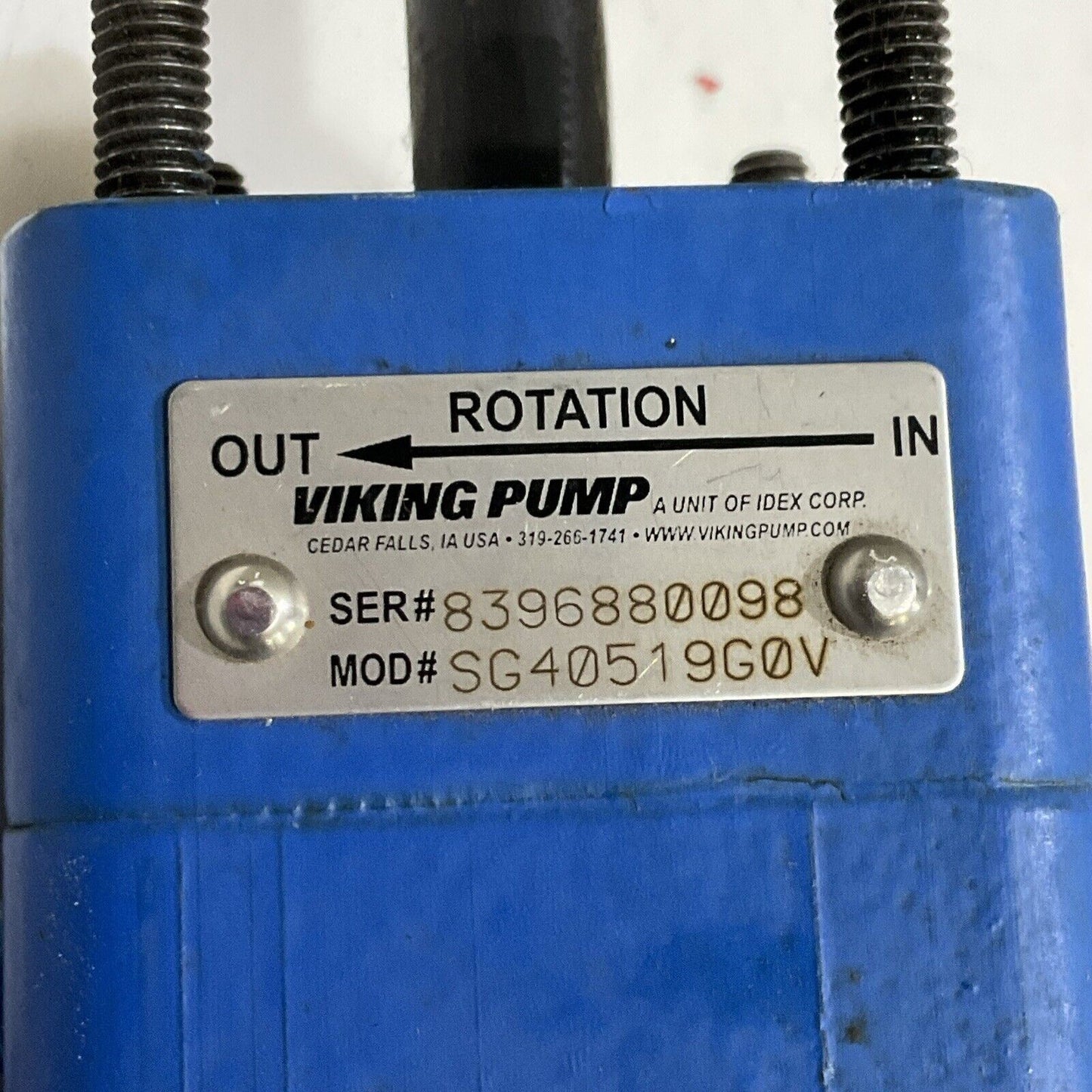 VIKING PUMP SG40519G0V CST IRON SPUR GEAR PUMP G7T