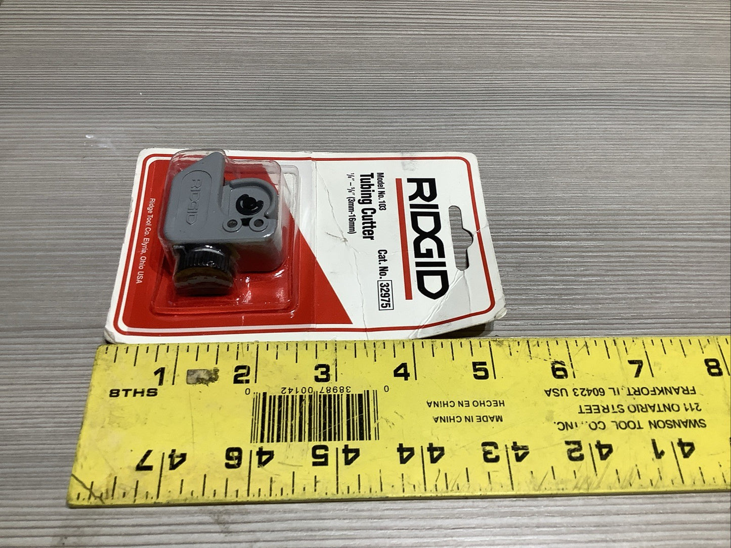 RIDGID MODEL NO. 103 TUBING CUTTER CAT. NO. 3297 Z2M