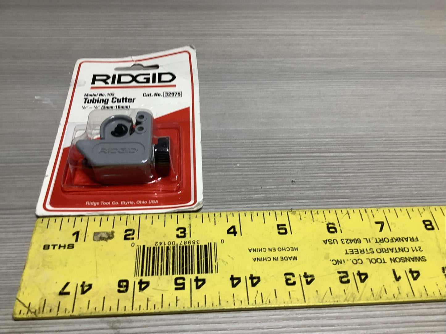 RIDGID MODEL NO. 103 TUBING CUTTER CAT. NO. 3297 Z2M