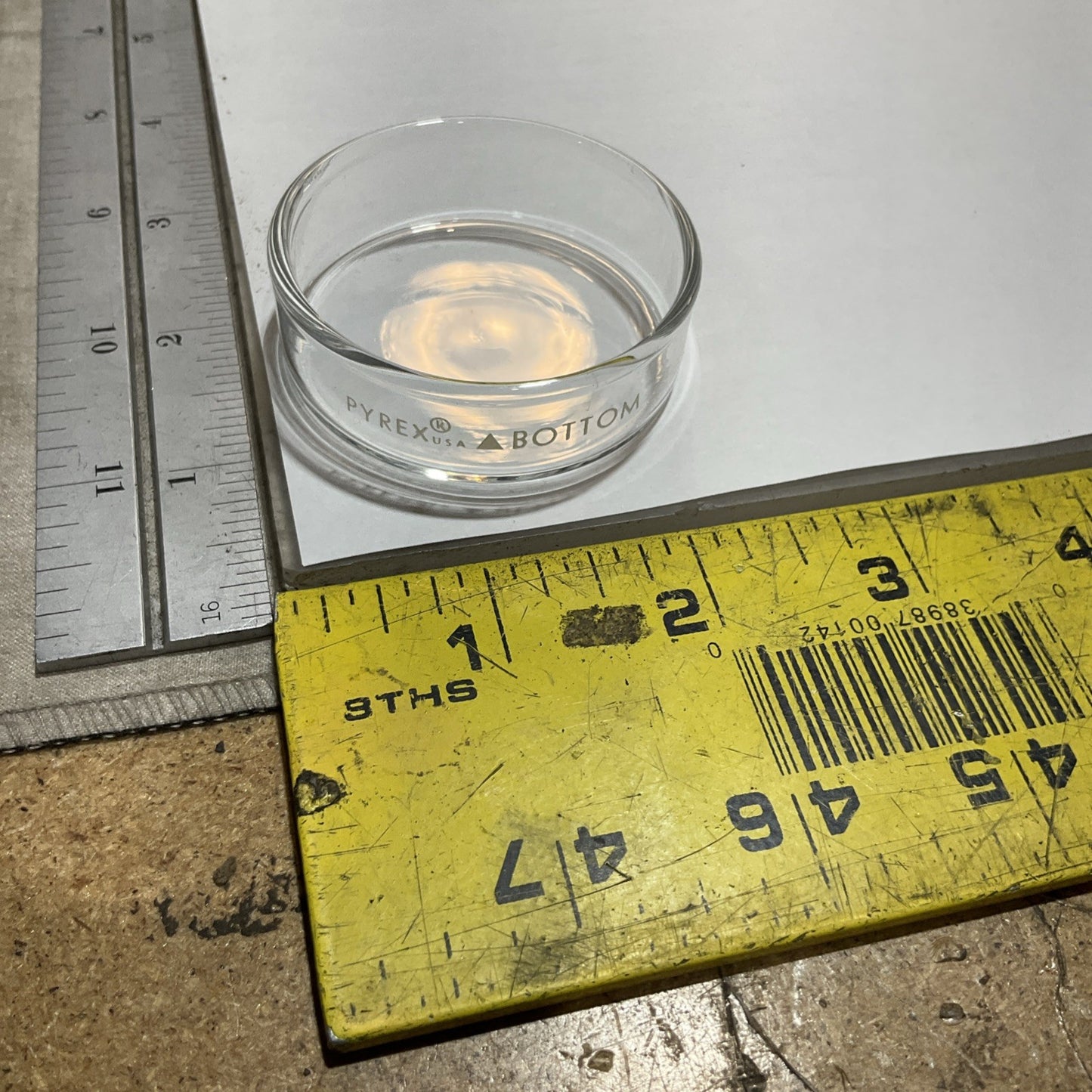 PYREX BOTTOM 7777-034 423810 CLEAR GLASS SCALLOPED CUSTARD CUPS QTY 21 Y2M