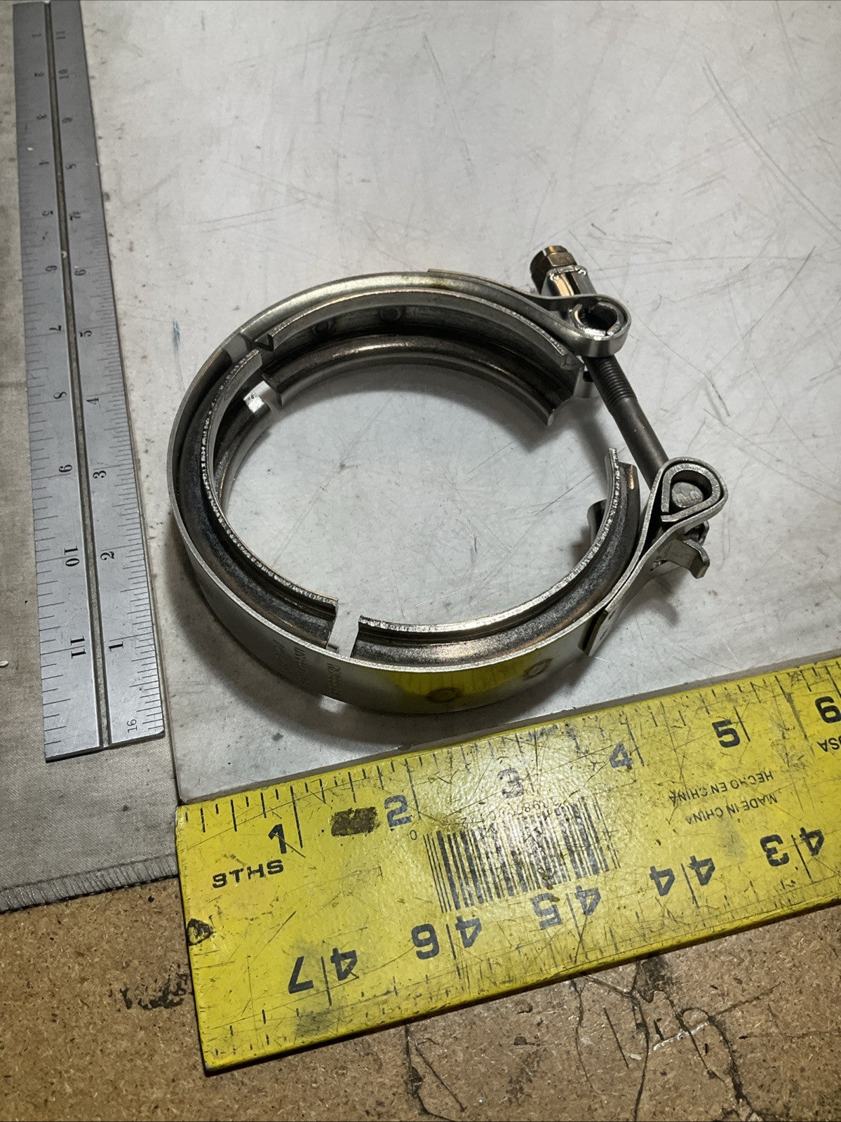JOHN DEERE RE289839 STAINLESS STEEL QUICK CONNECT V CLAMP Y2M