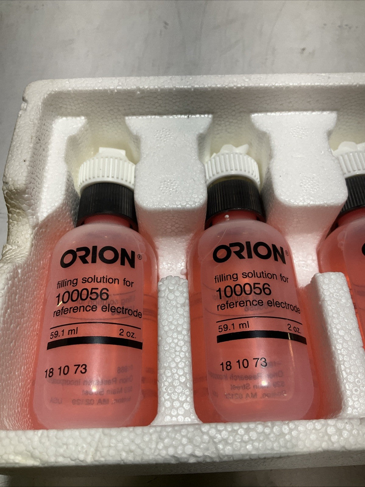 ORION 181073 FILLING SOLUTION FOR 100056 REFERENCES ELECTRODE 59.1ML QTY5 Y2M